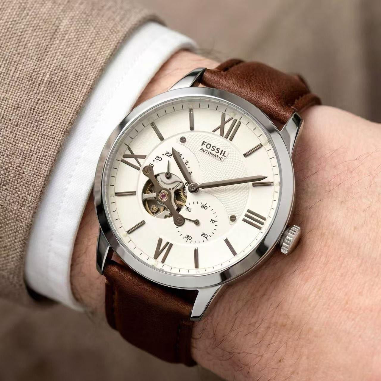 Fossil automatic leather