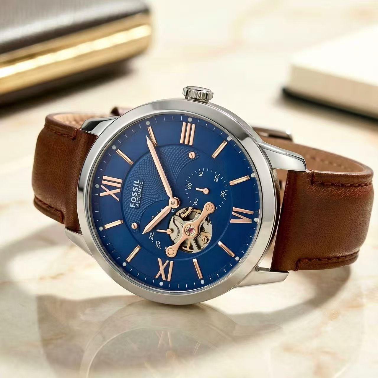 Fossil automatic leather