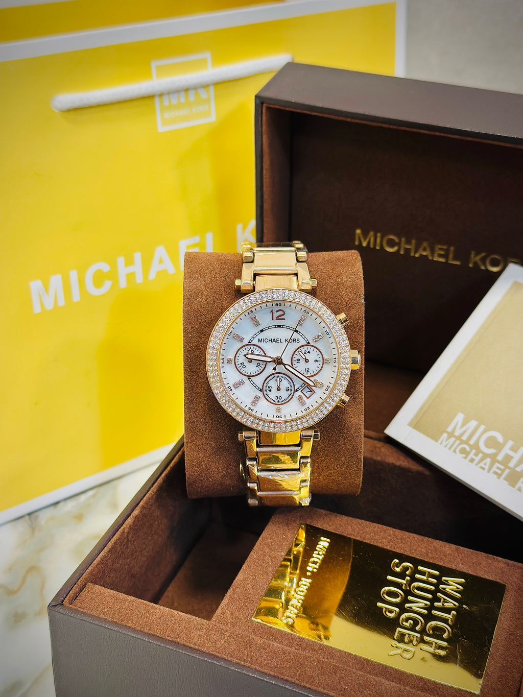 MK Ladies crono diamond Metal