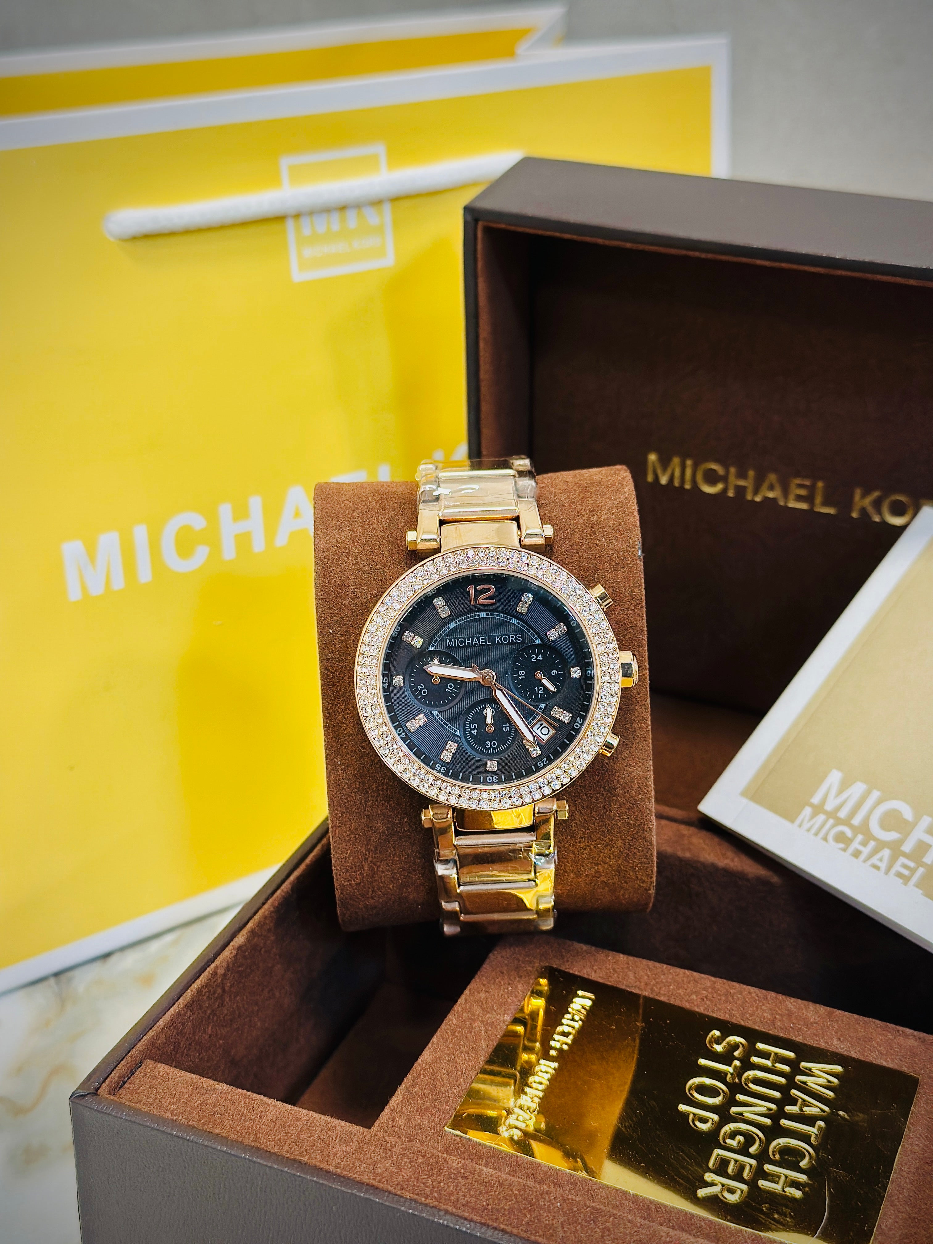 MK Ladies crono diamond Metal