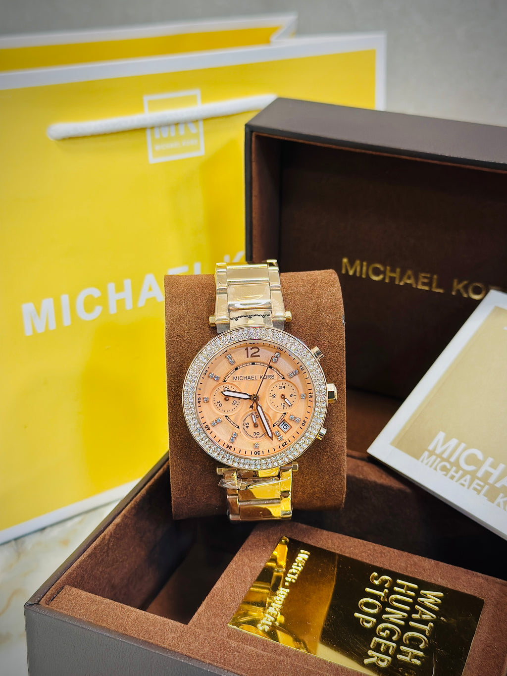 MK Ladies crono diamond Metal