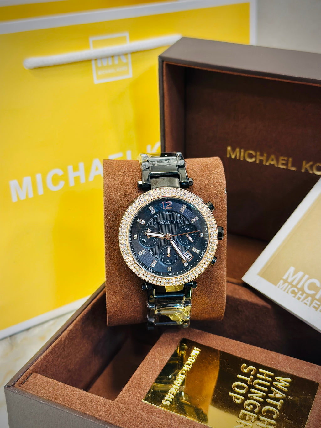 MK Ladies crono diamond Metal