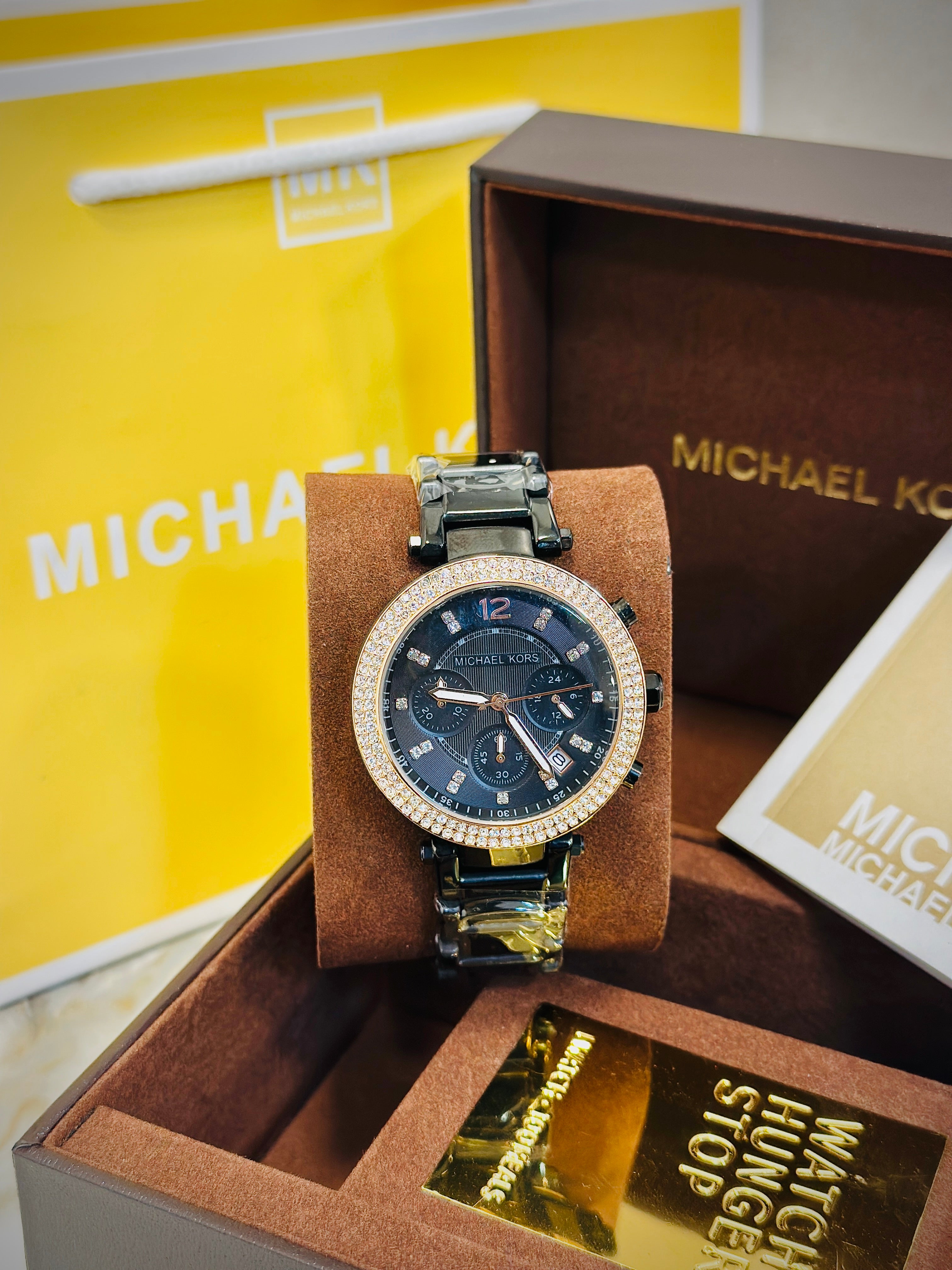 MK Ladies crono diamond Metal