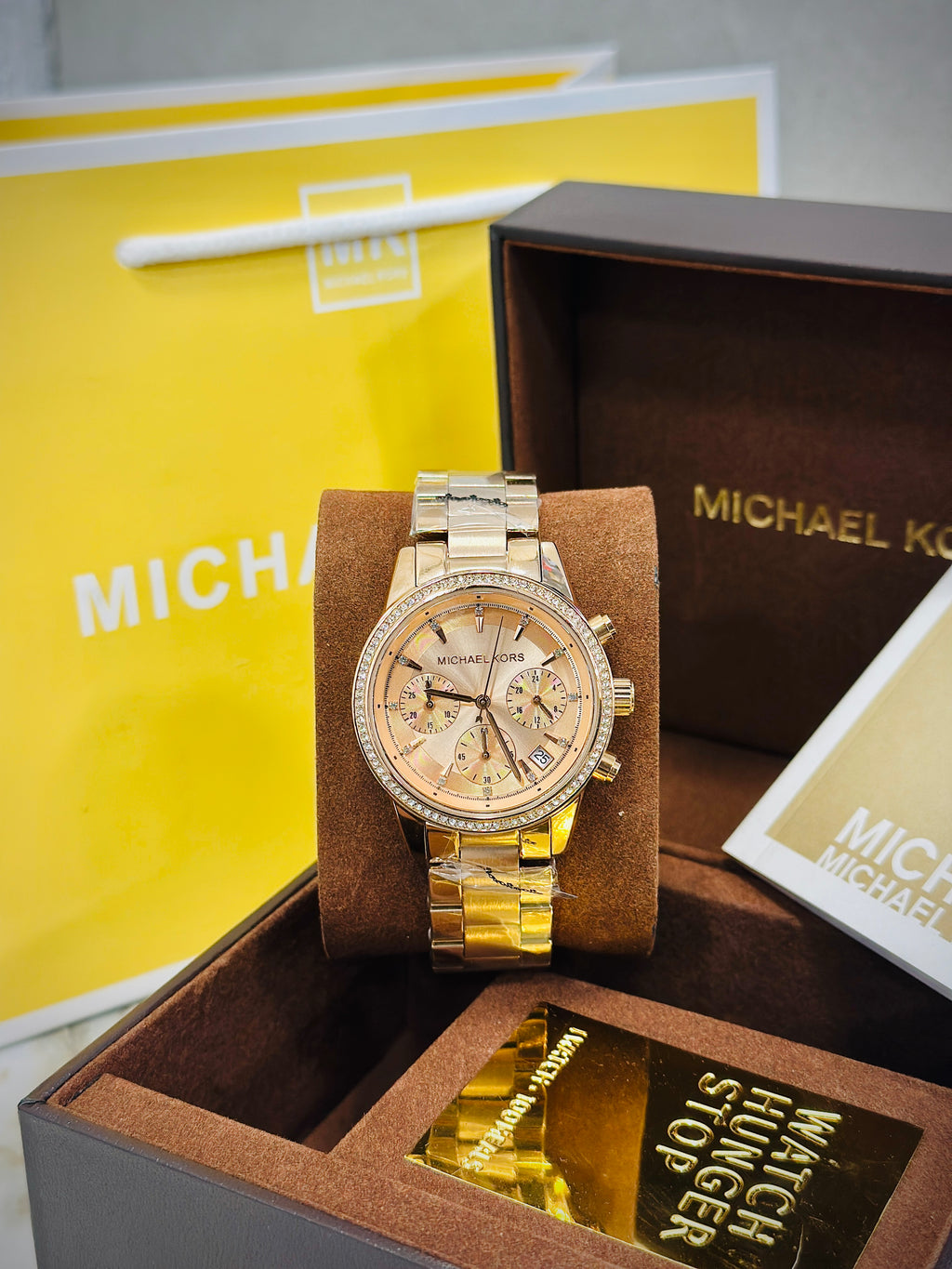 MK Ladies crono diamond Metal