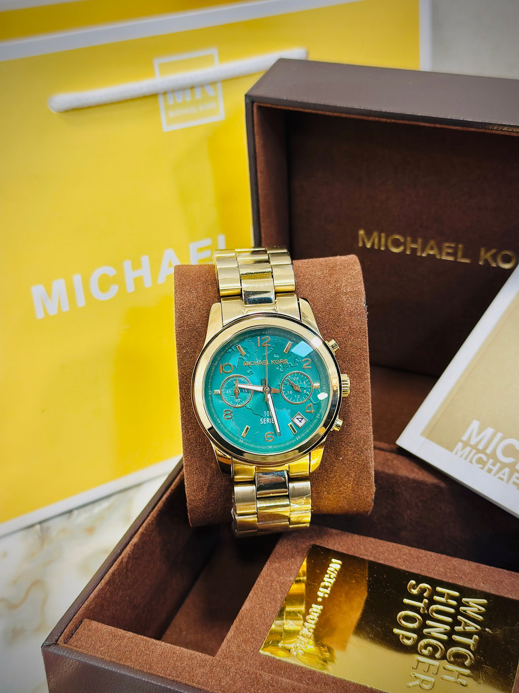 MK Ladies crono diamond Metal