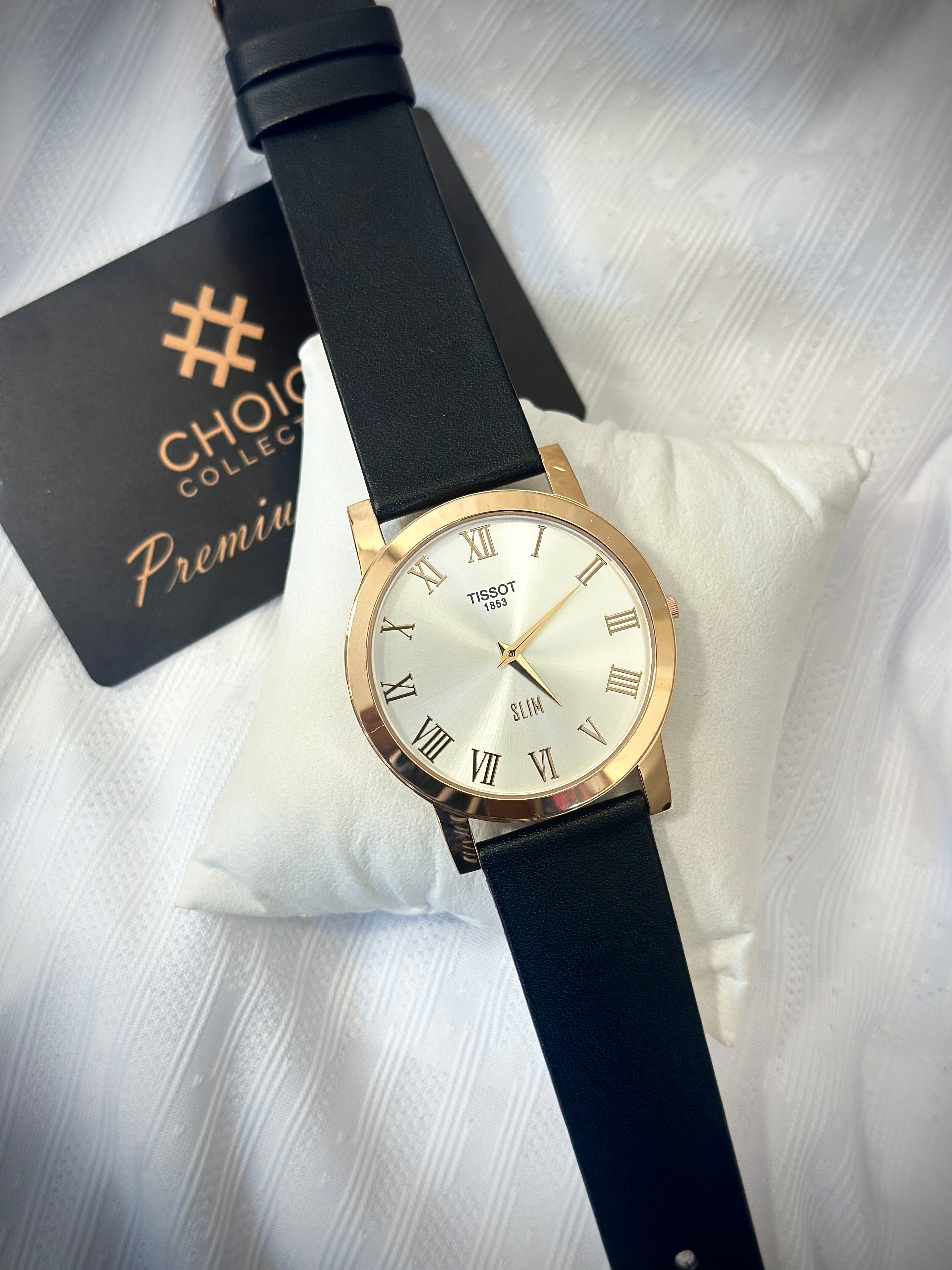 Slim watches leather