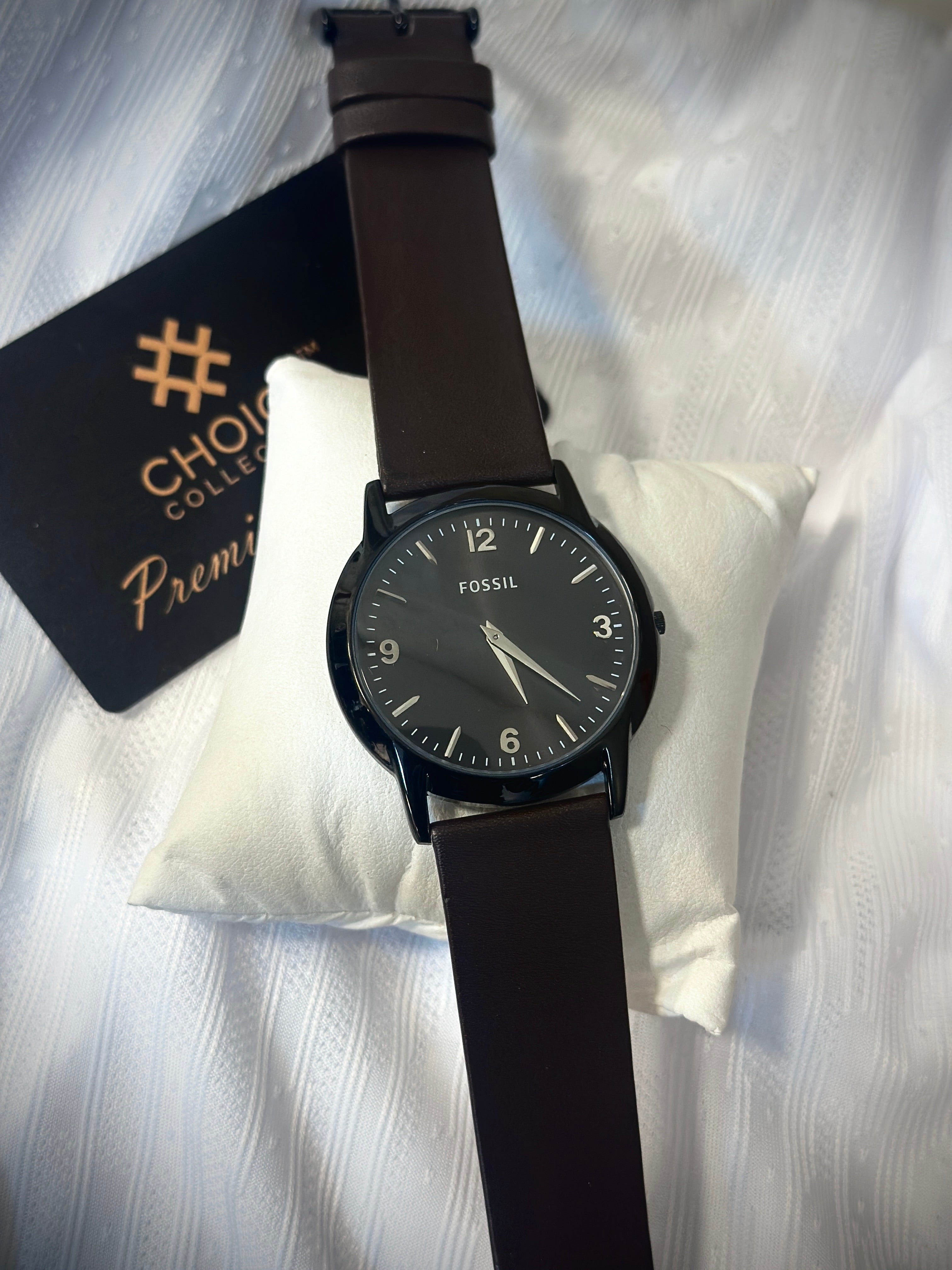 Slim watches leather