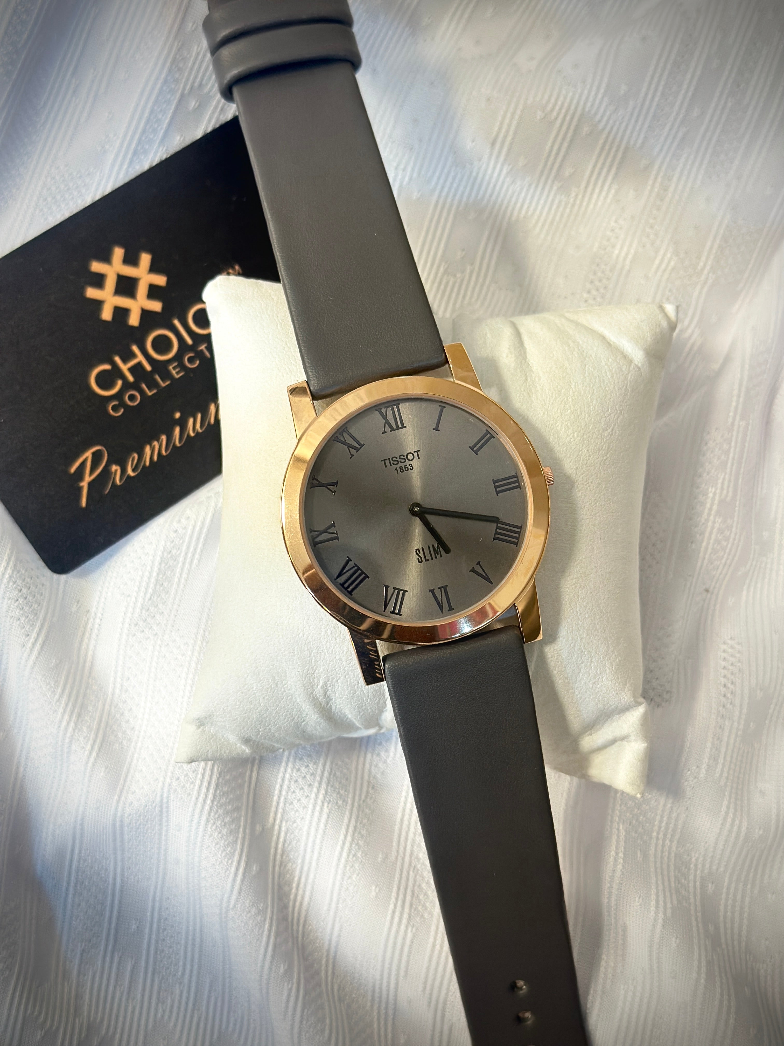 Slim watches leather