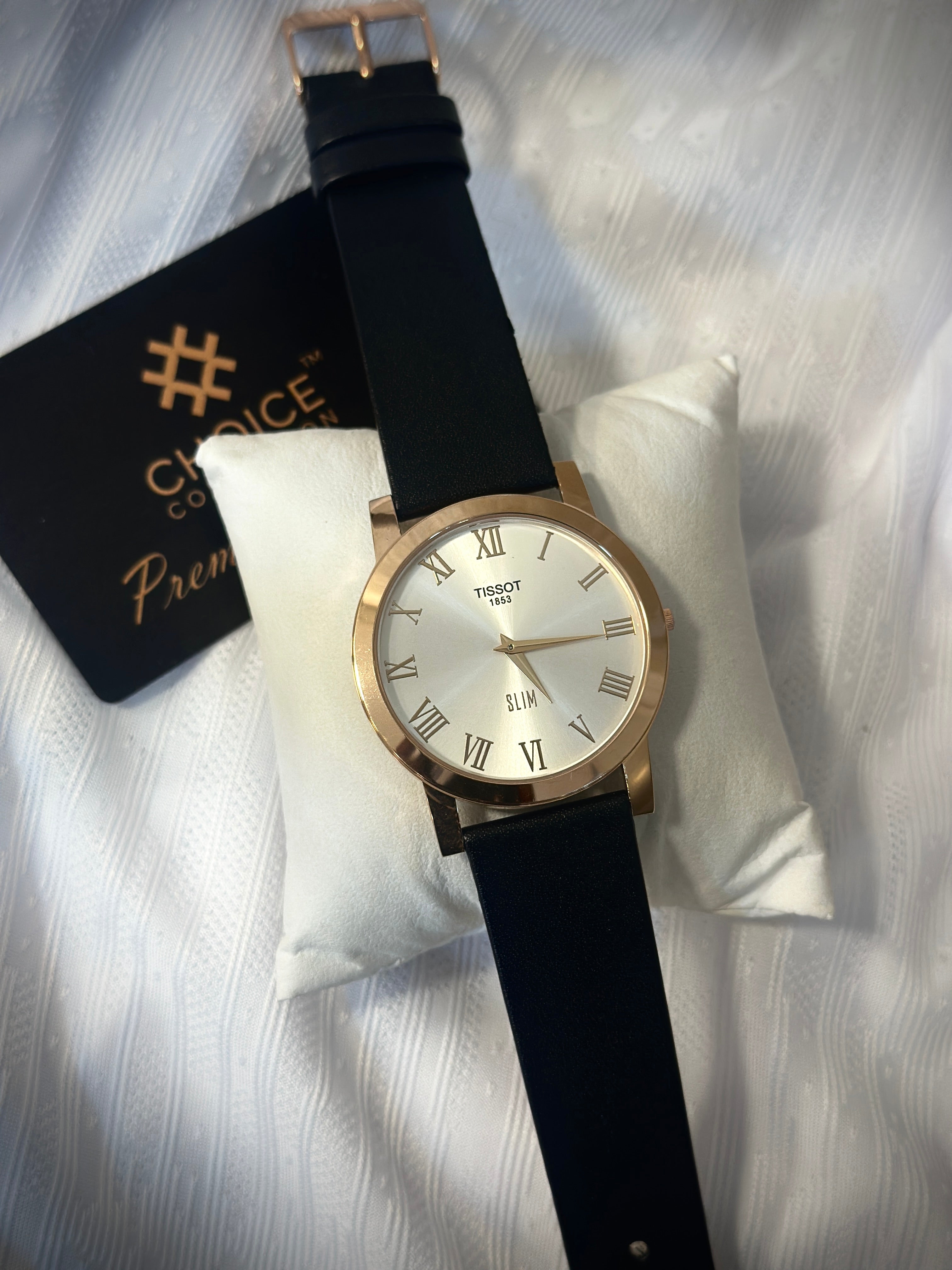 Slim watches leather