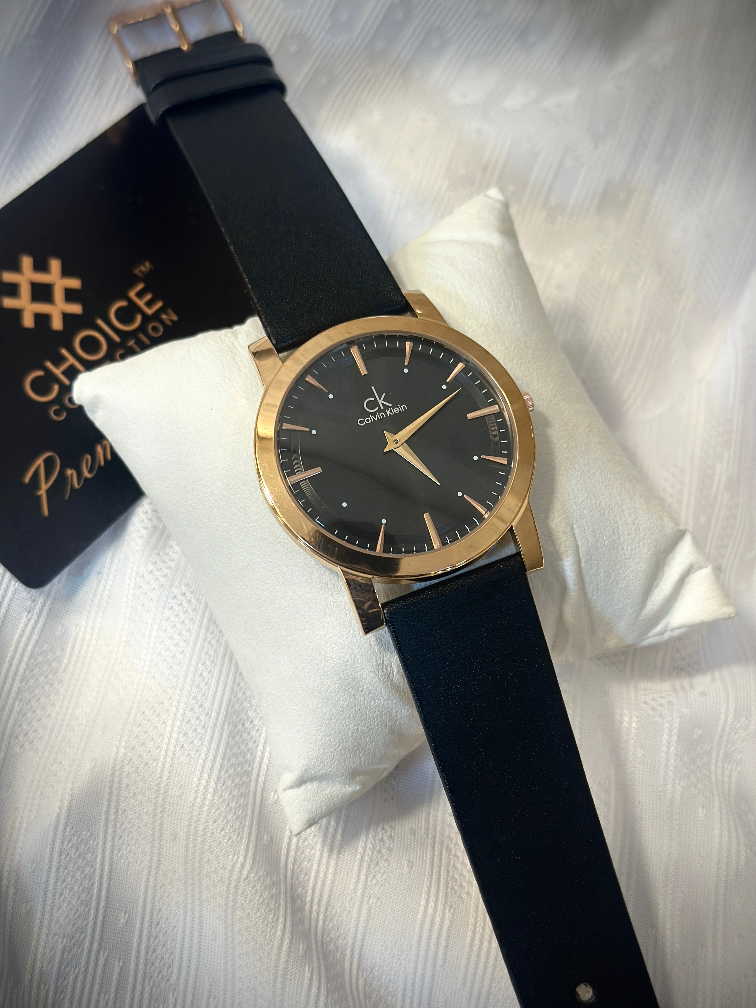 Slim watches leather