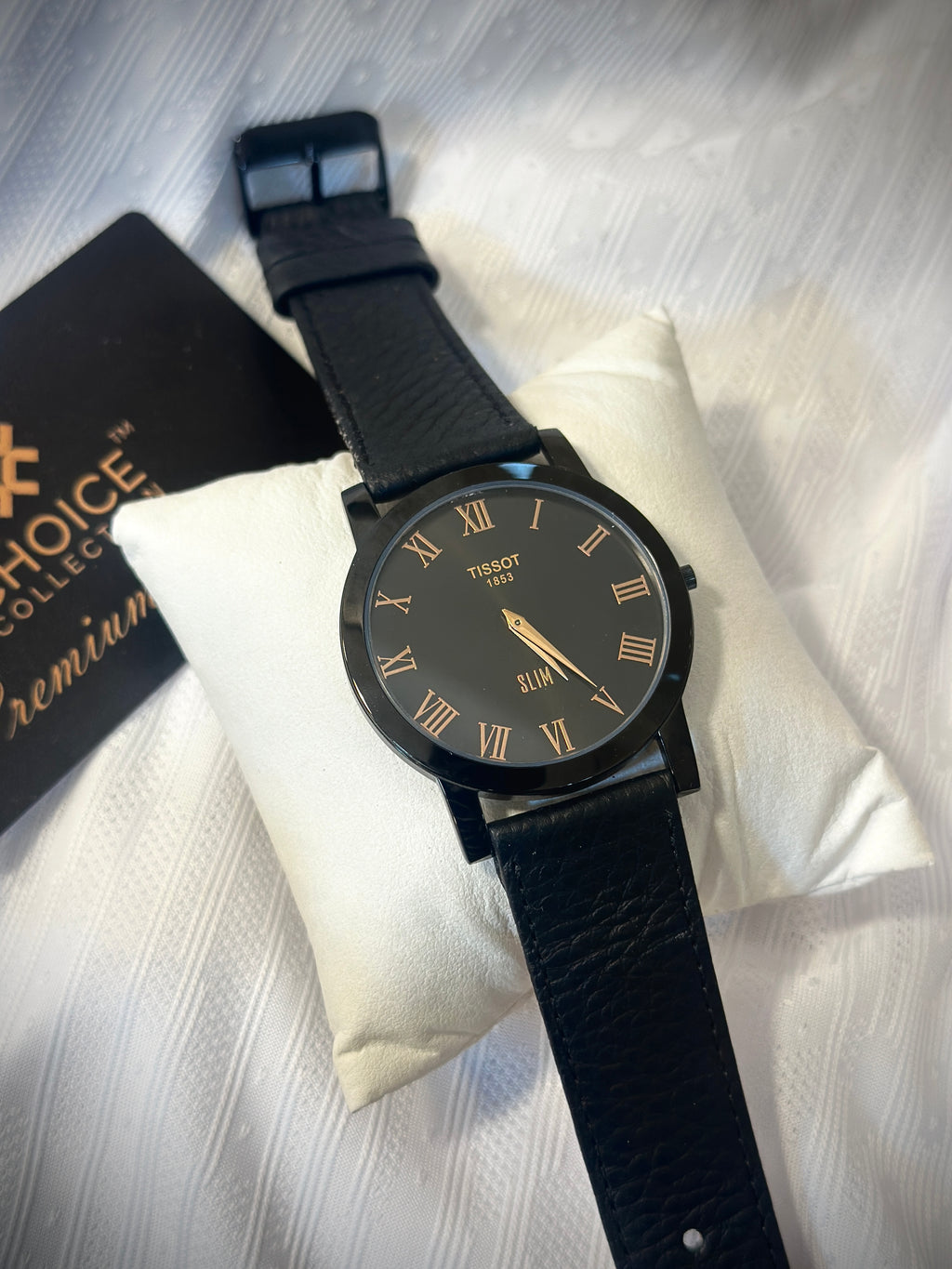 Slim watches leather