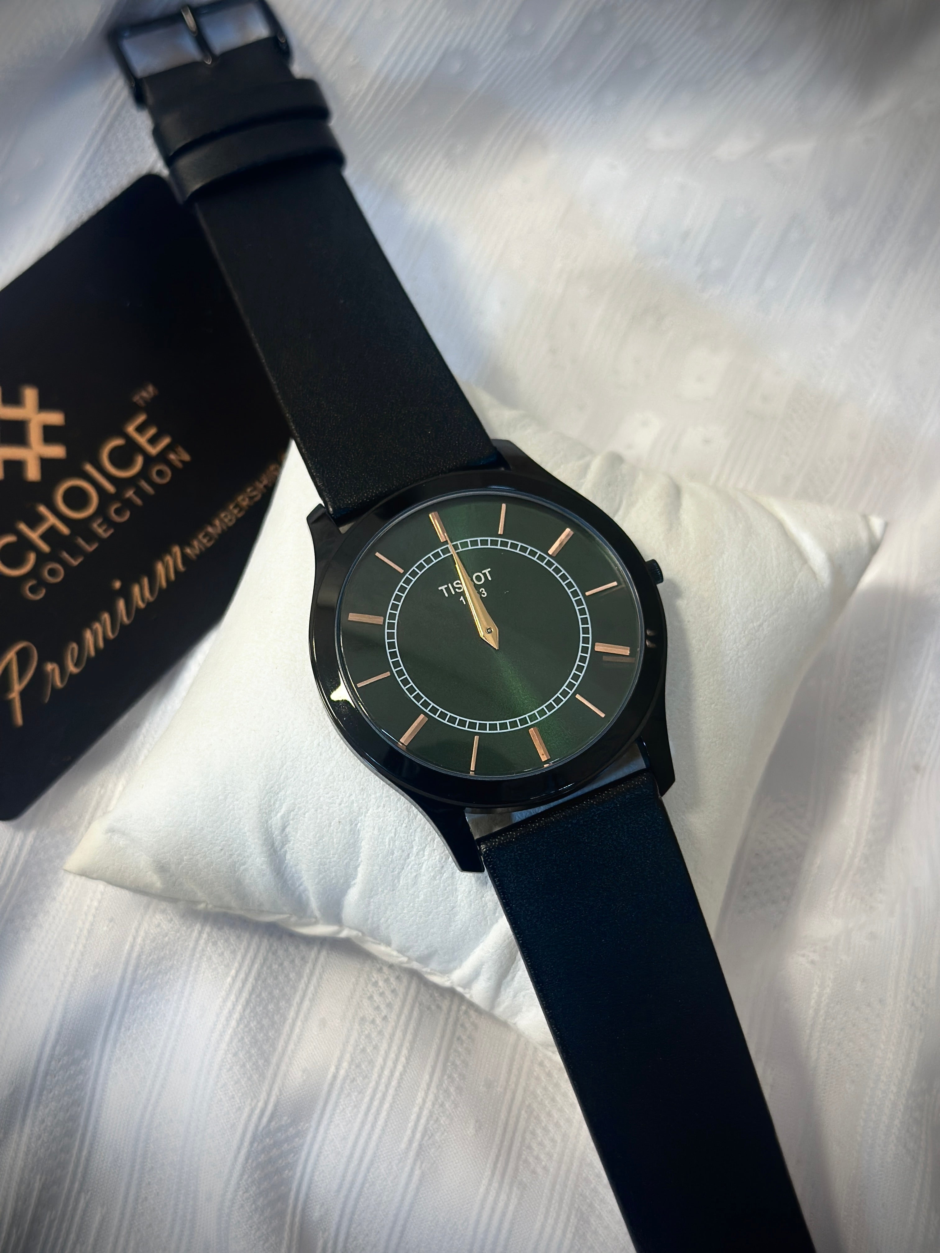 Slim watches leather