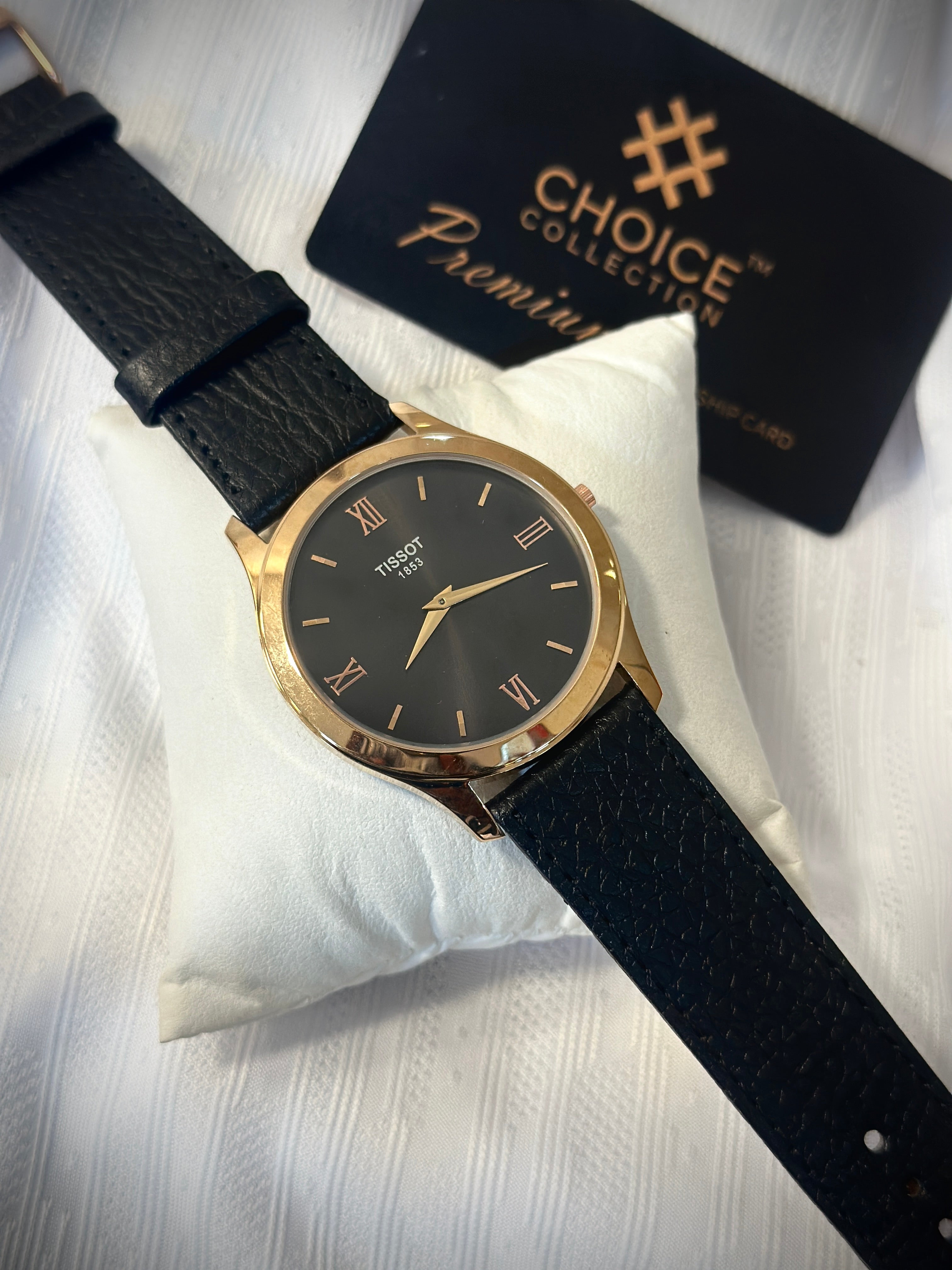 Slim watches leather