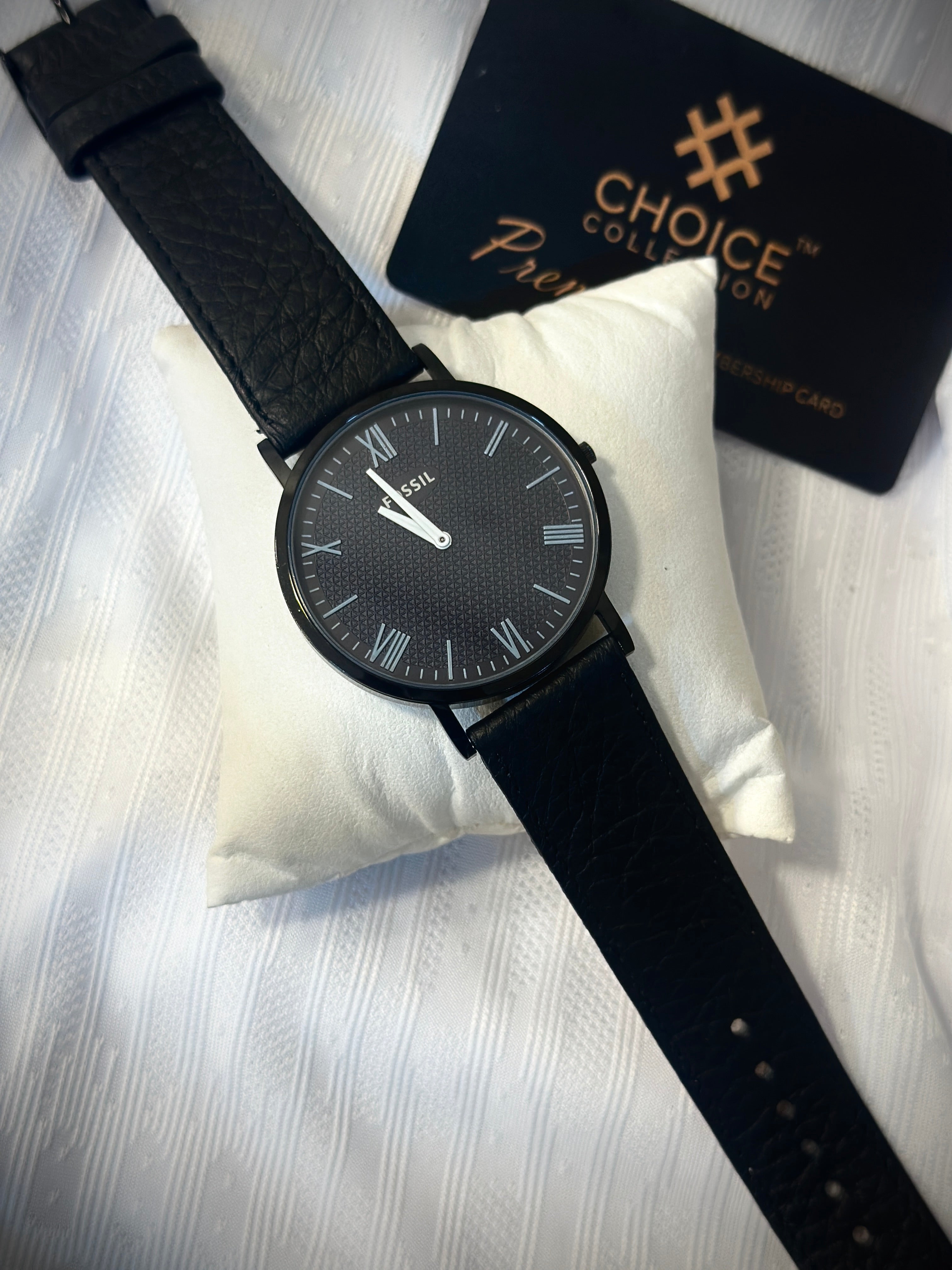 Slim watches leather