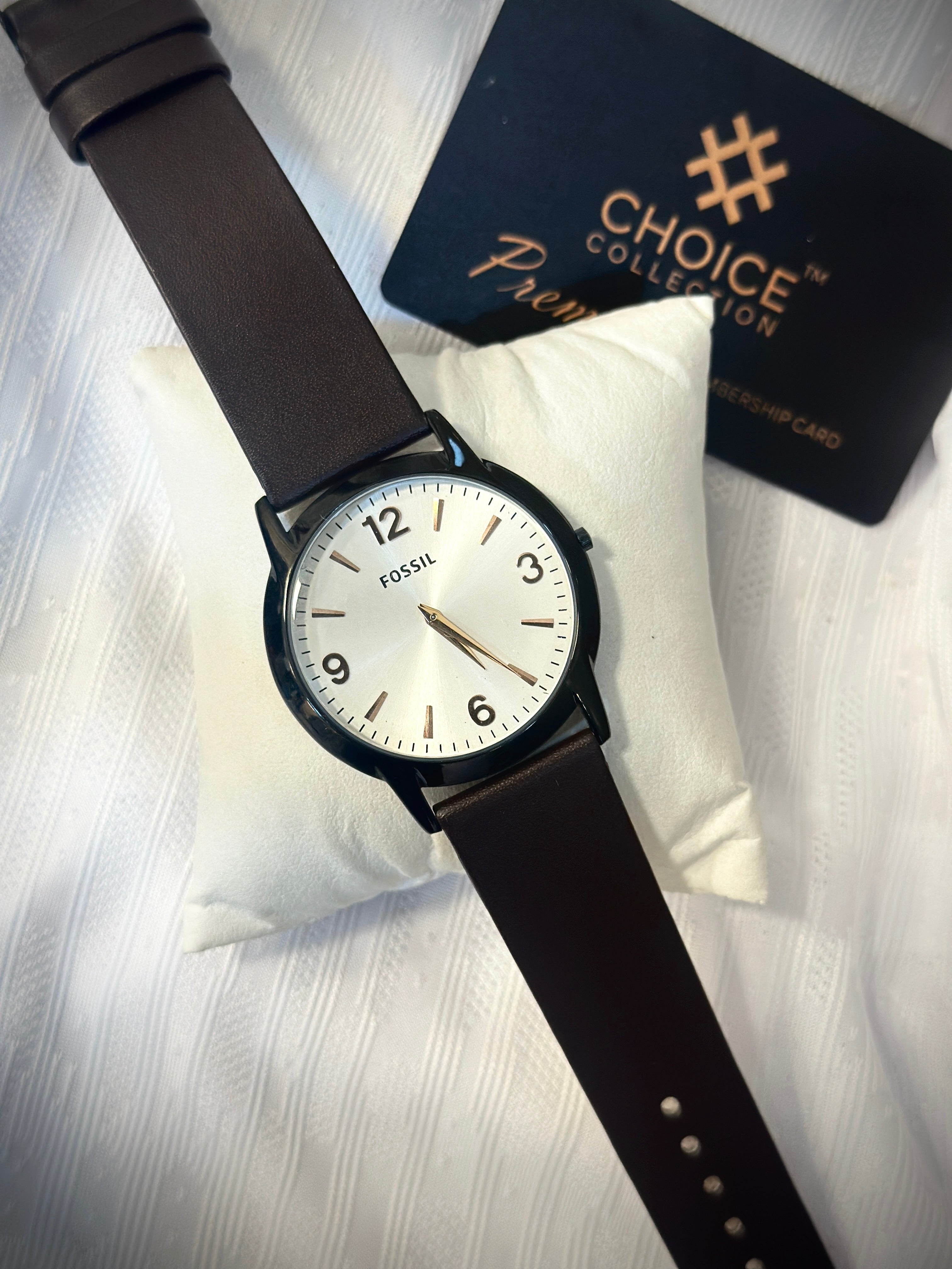 Slim watches leather