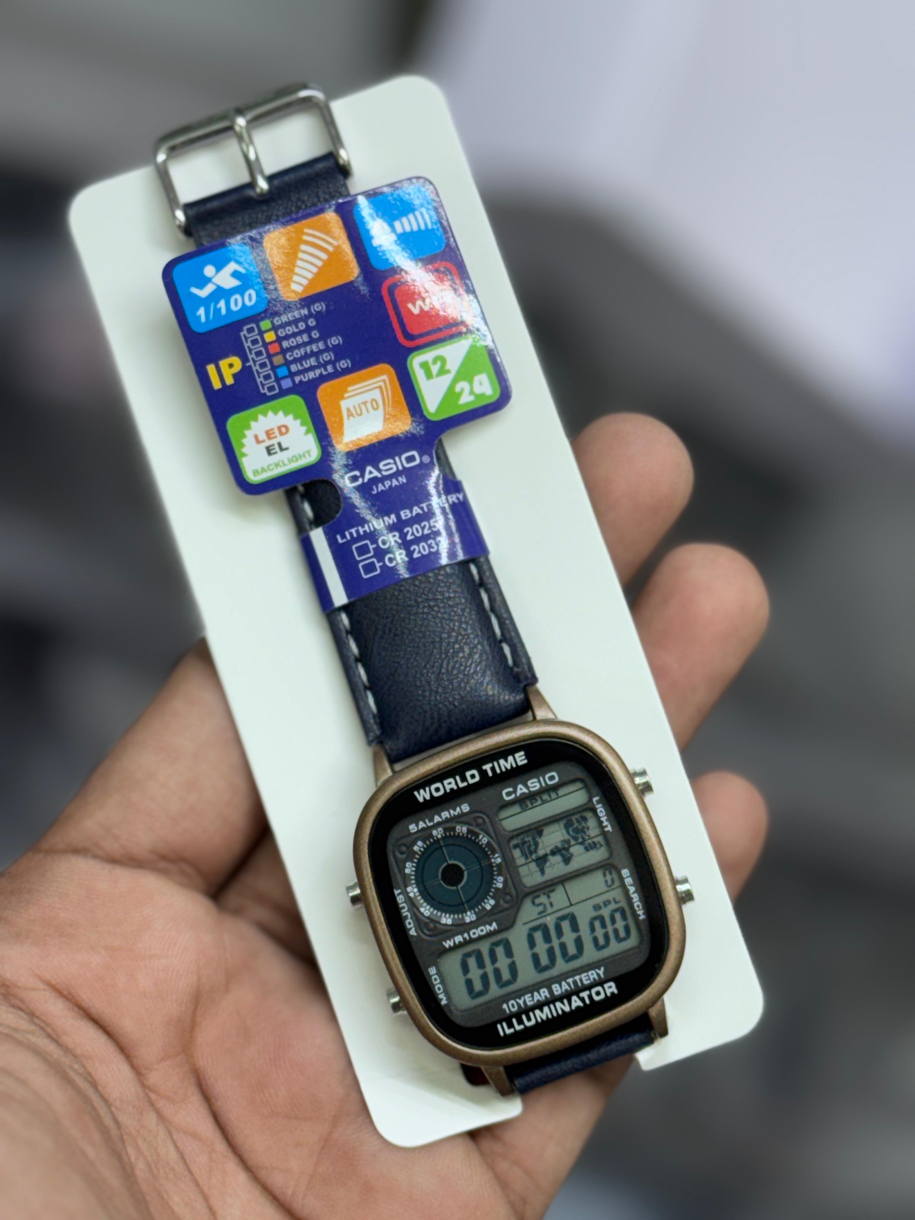 Casio Illuminator Leather Belt Unisex Watch