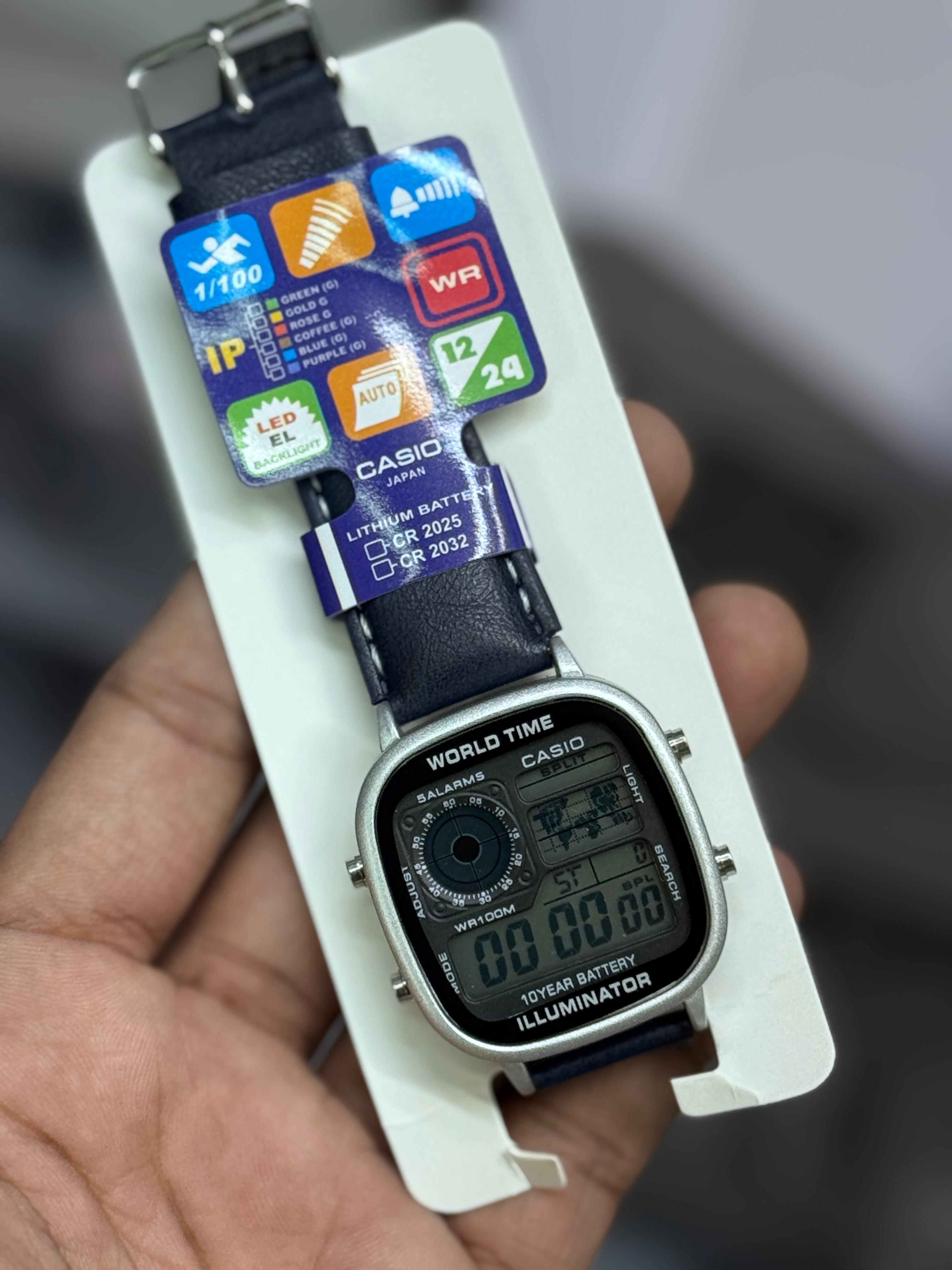 Casio Illuminator Leather Belt Unisex Watch