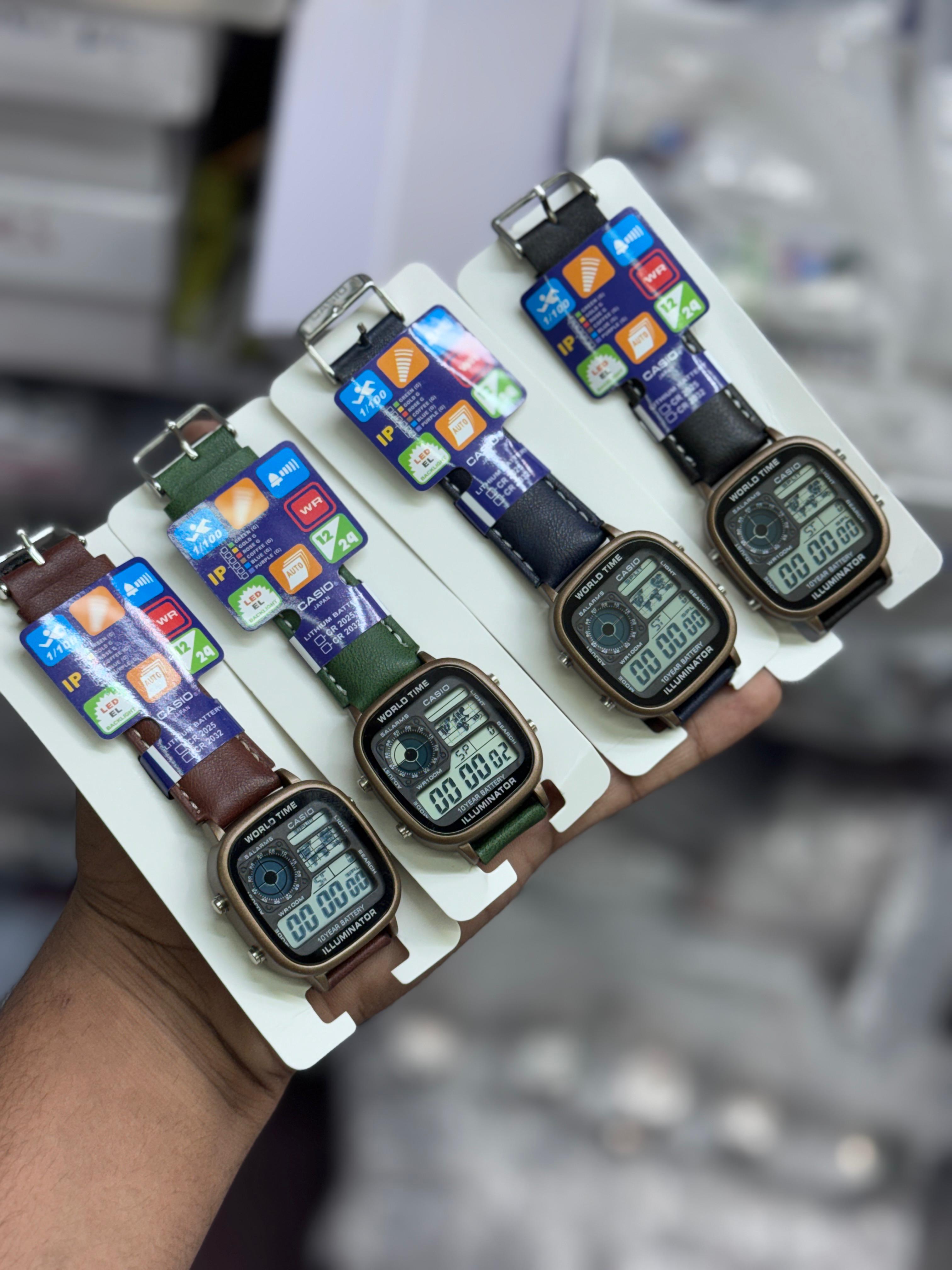 Casio Illuminator Leather Belt Unisex Watch