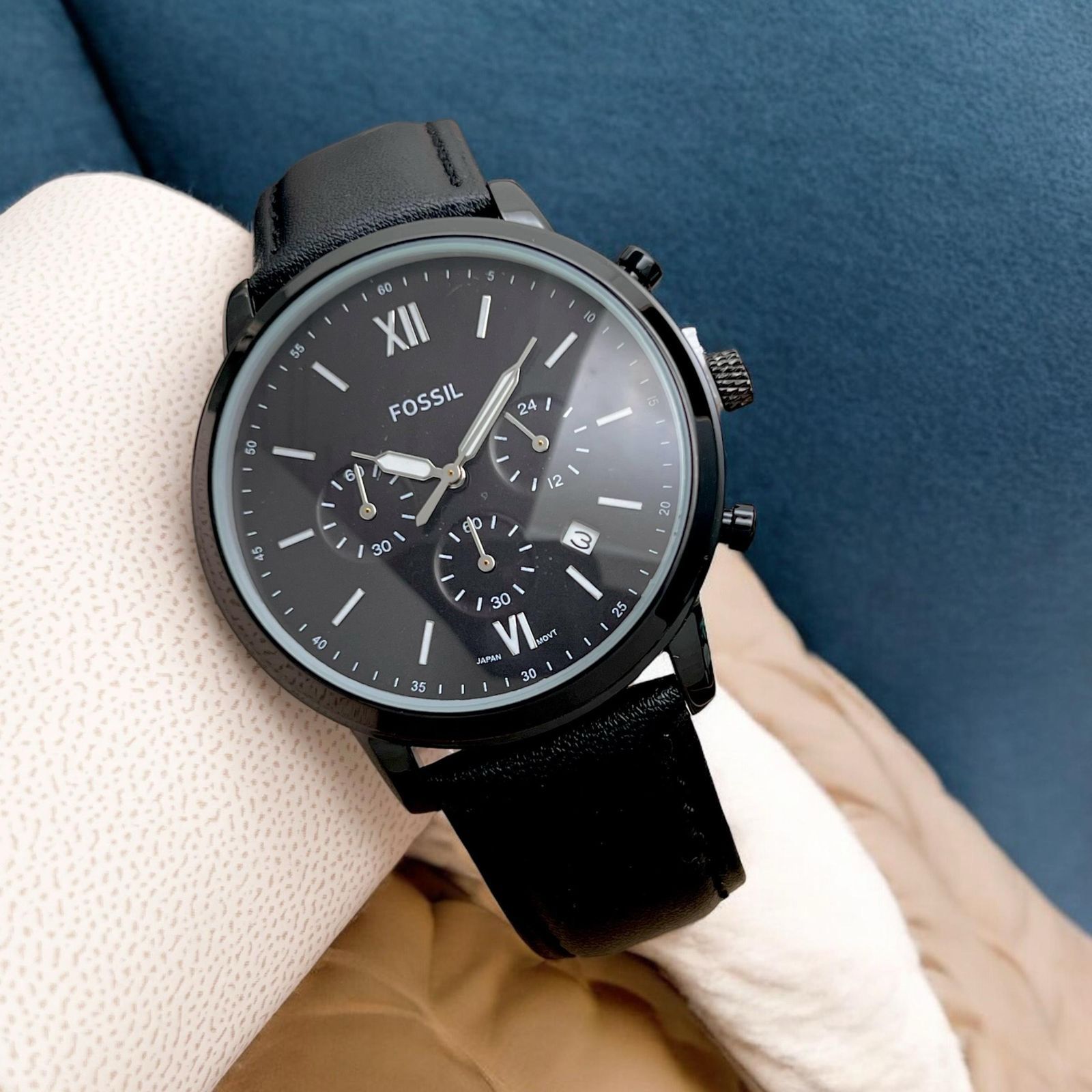 Fossil Crono Leather Mens Watch