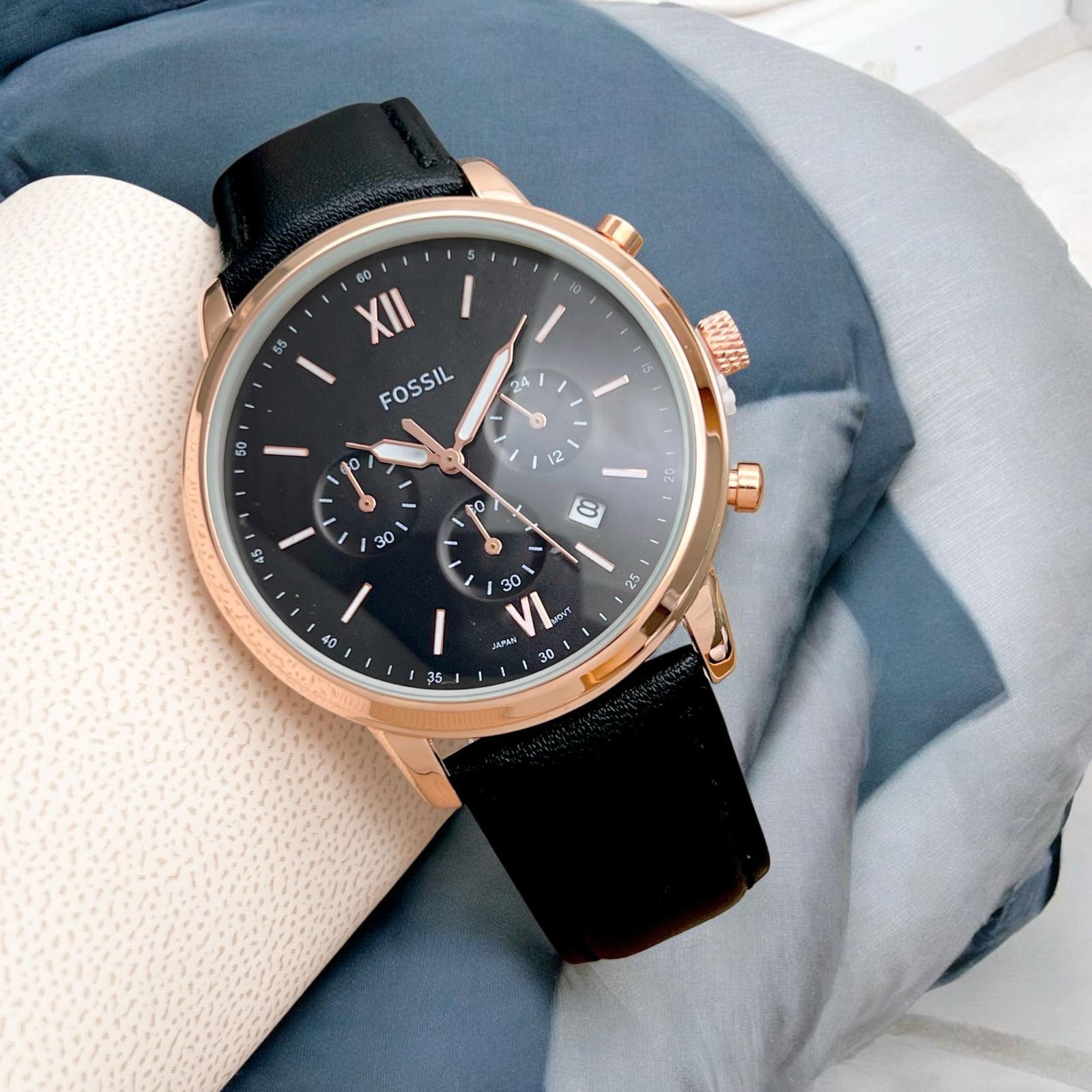 Fossil Crono Leather Mens Watch