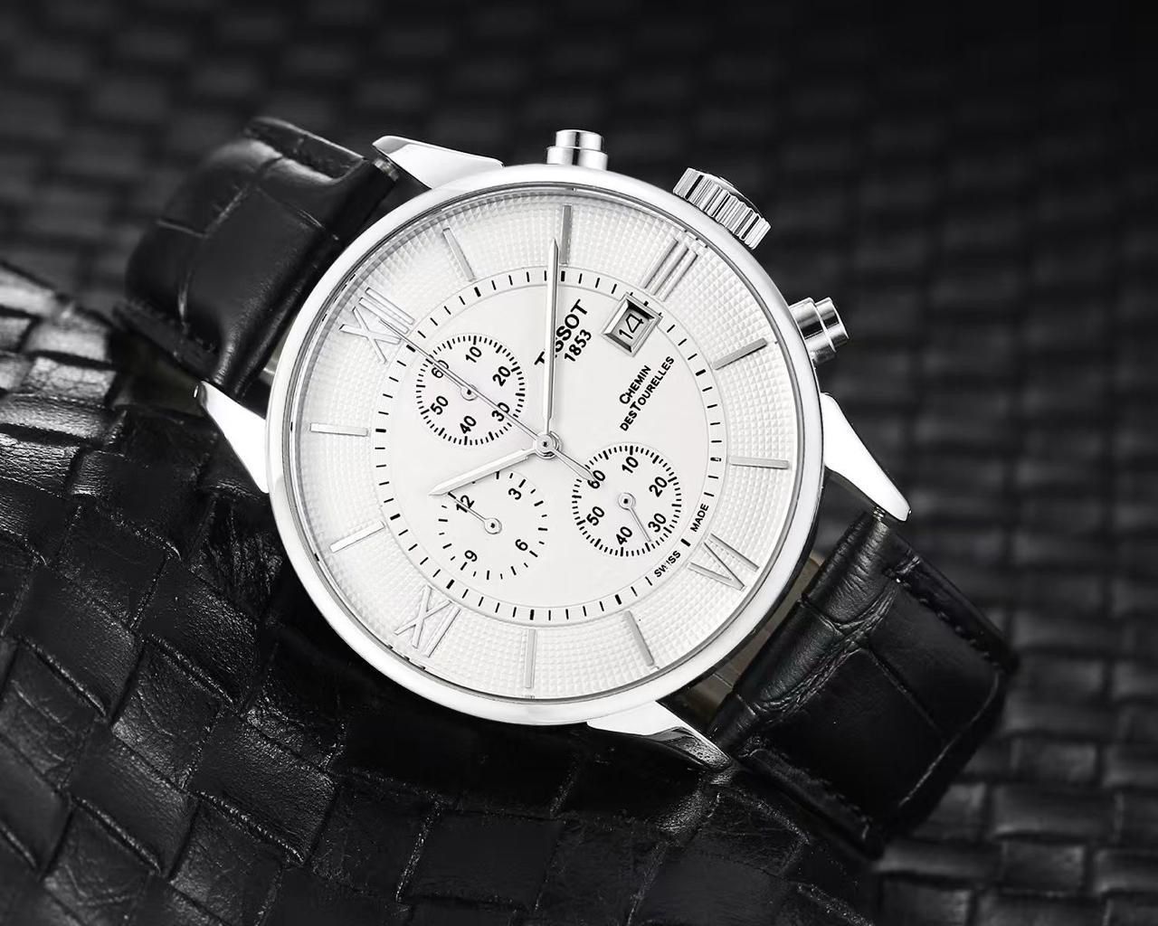 Tissot Crono Leather Mens Watch