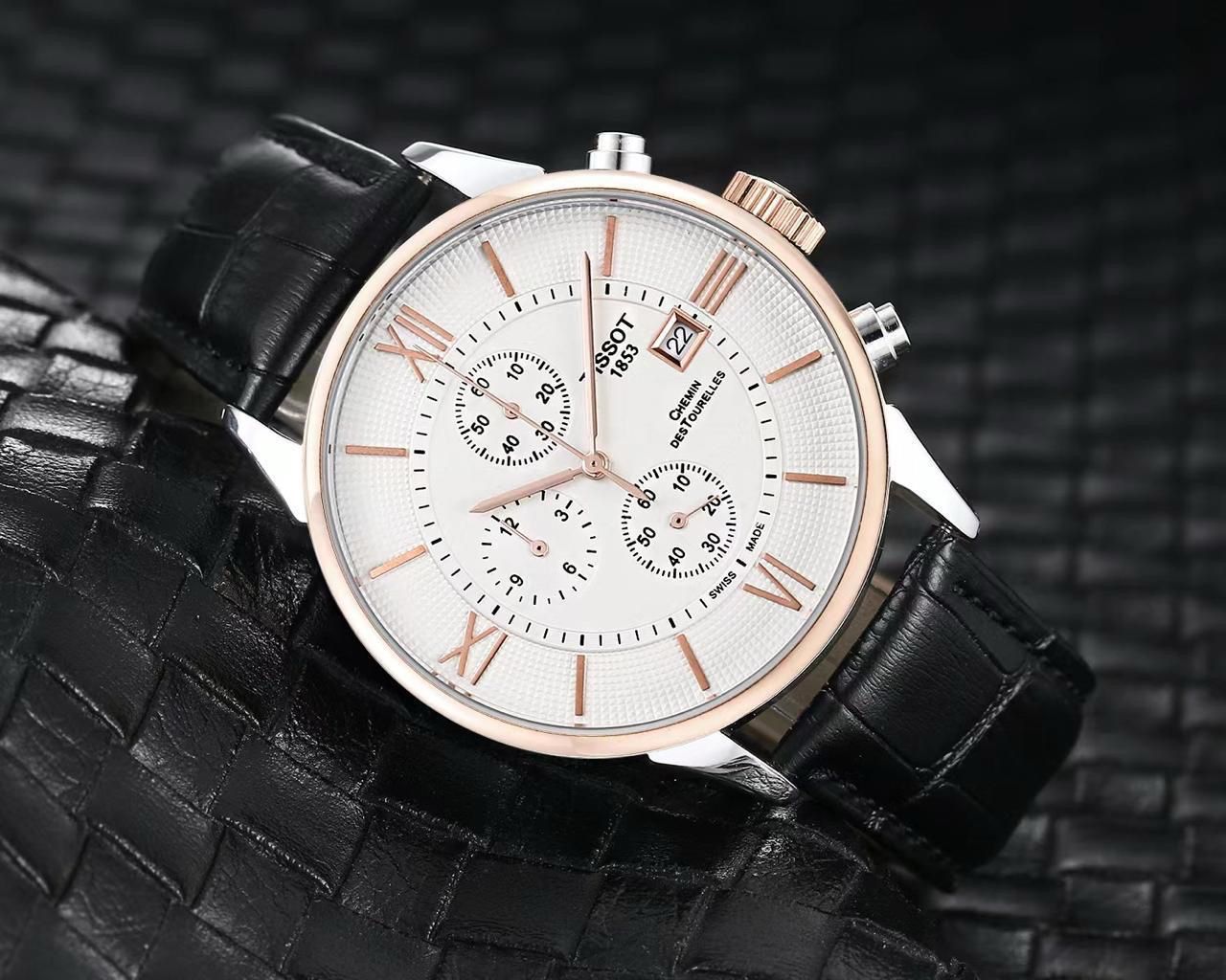 Tissot Crono Leather Mens Watch