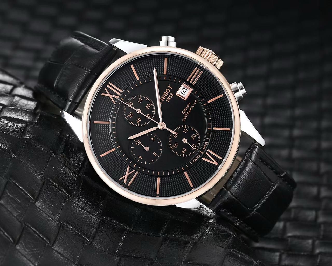 Tissot Crono Leather Mens Watch