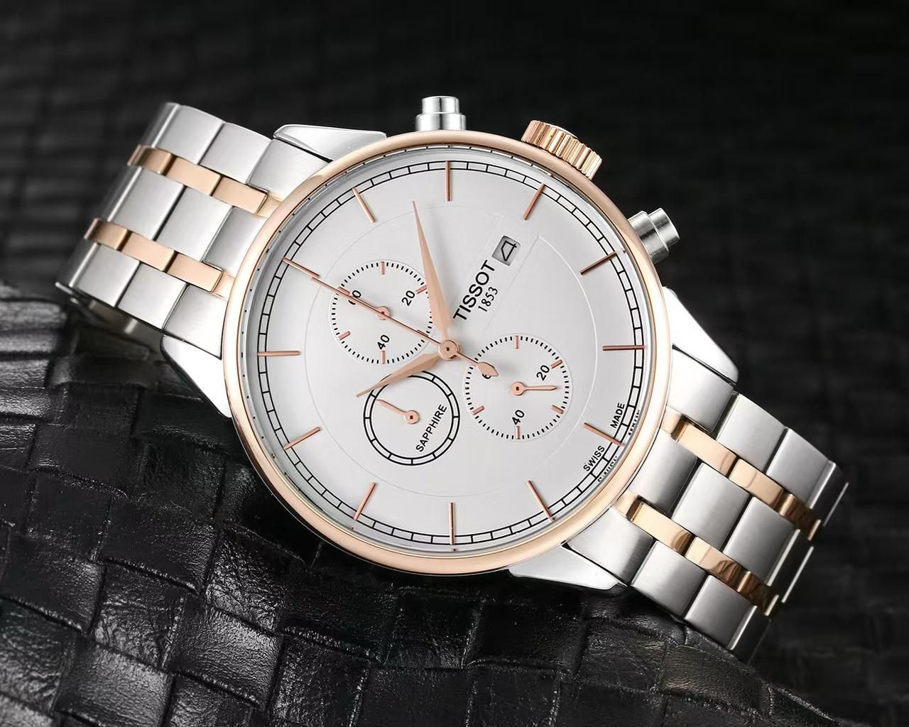 Tissot Crono Metal Mens Watch Plain