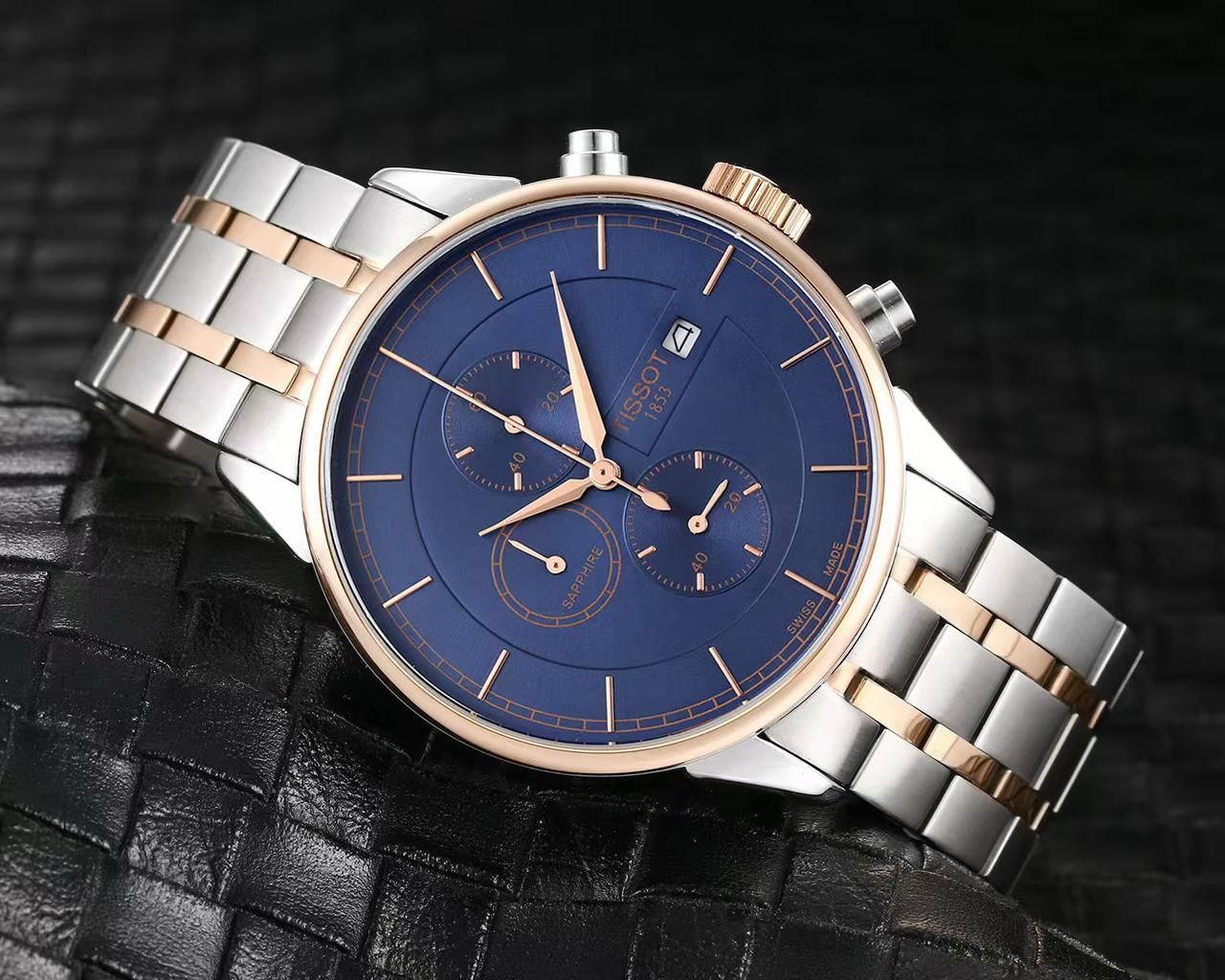 Tissot Crono Metal Mens Watch Plain