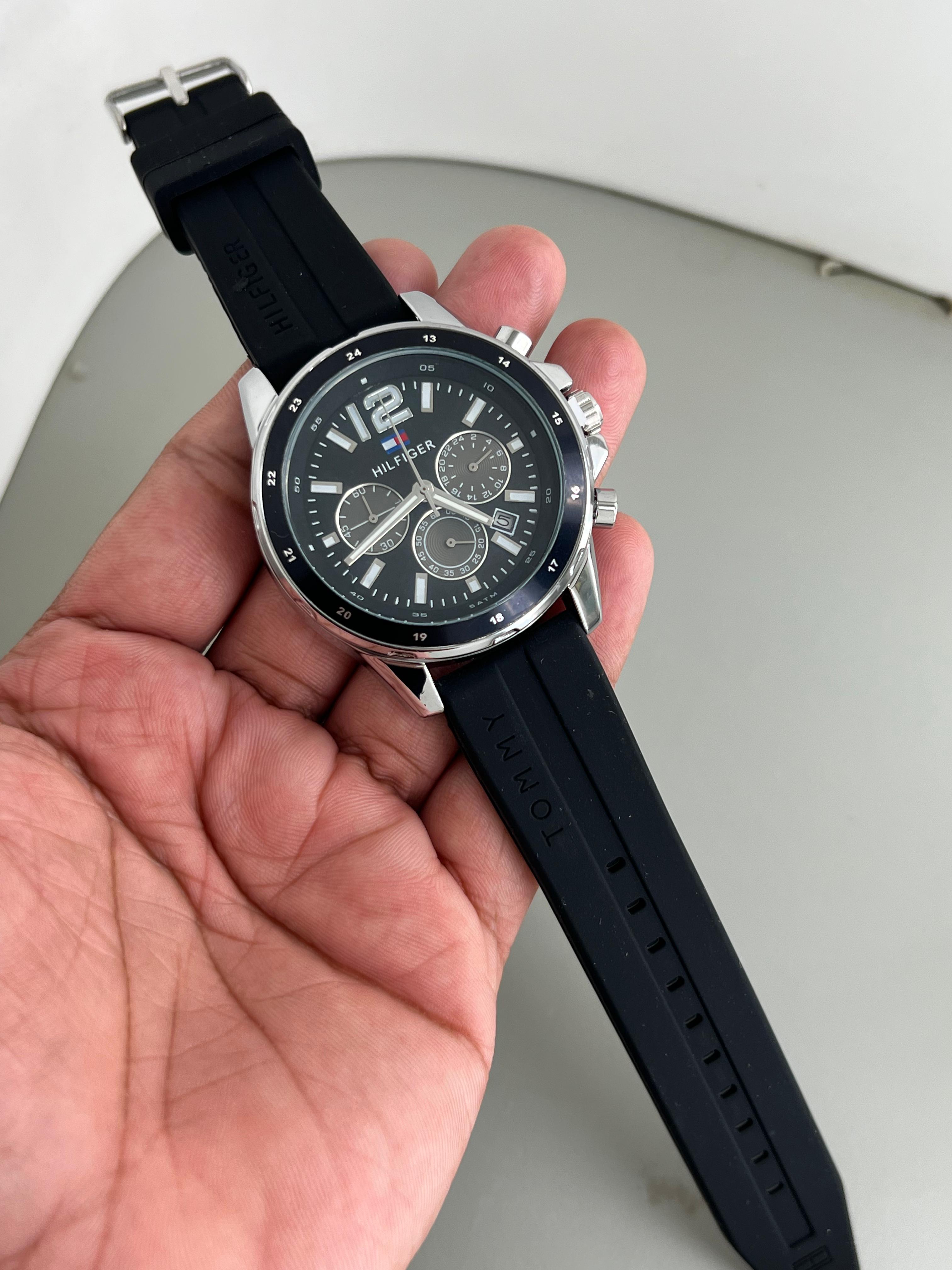 Tommy Hilfiger Silicon Crono Mens Watch