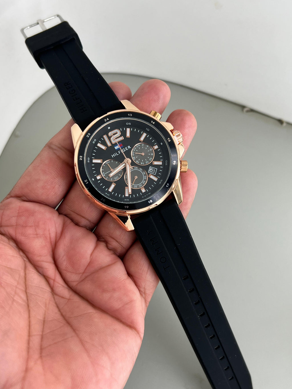 Tommy Hilfiger Silicon Crono Mens Watch