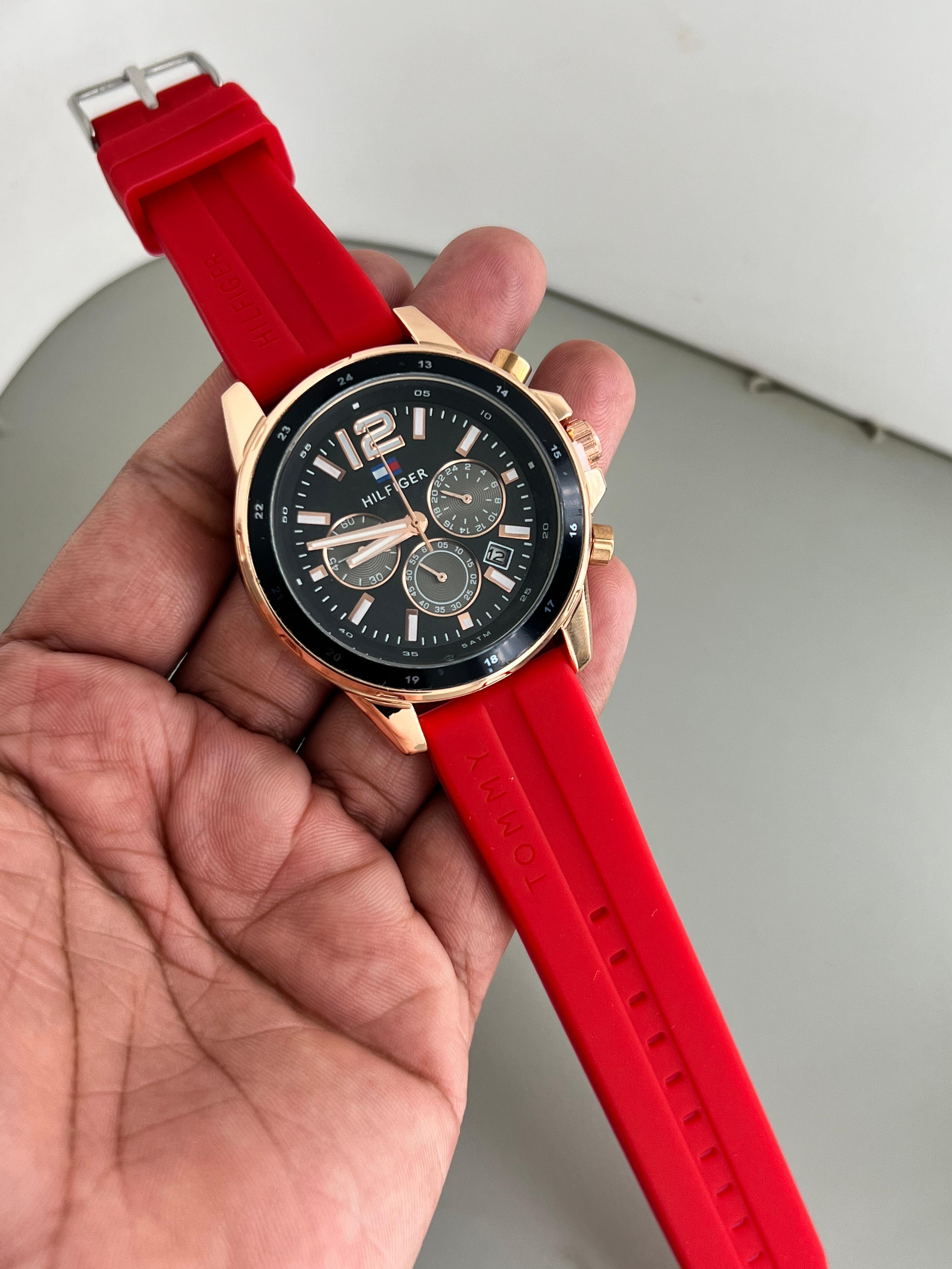 Tommy Hilfiger Silicon Crono Mens Watch