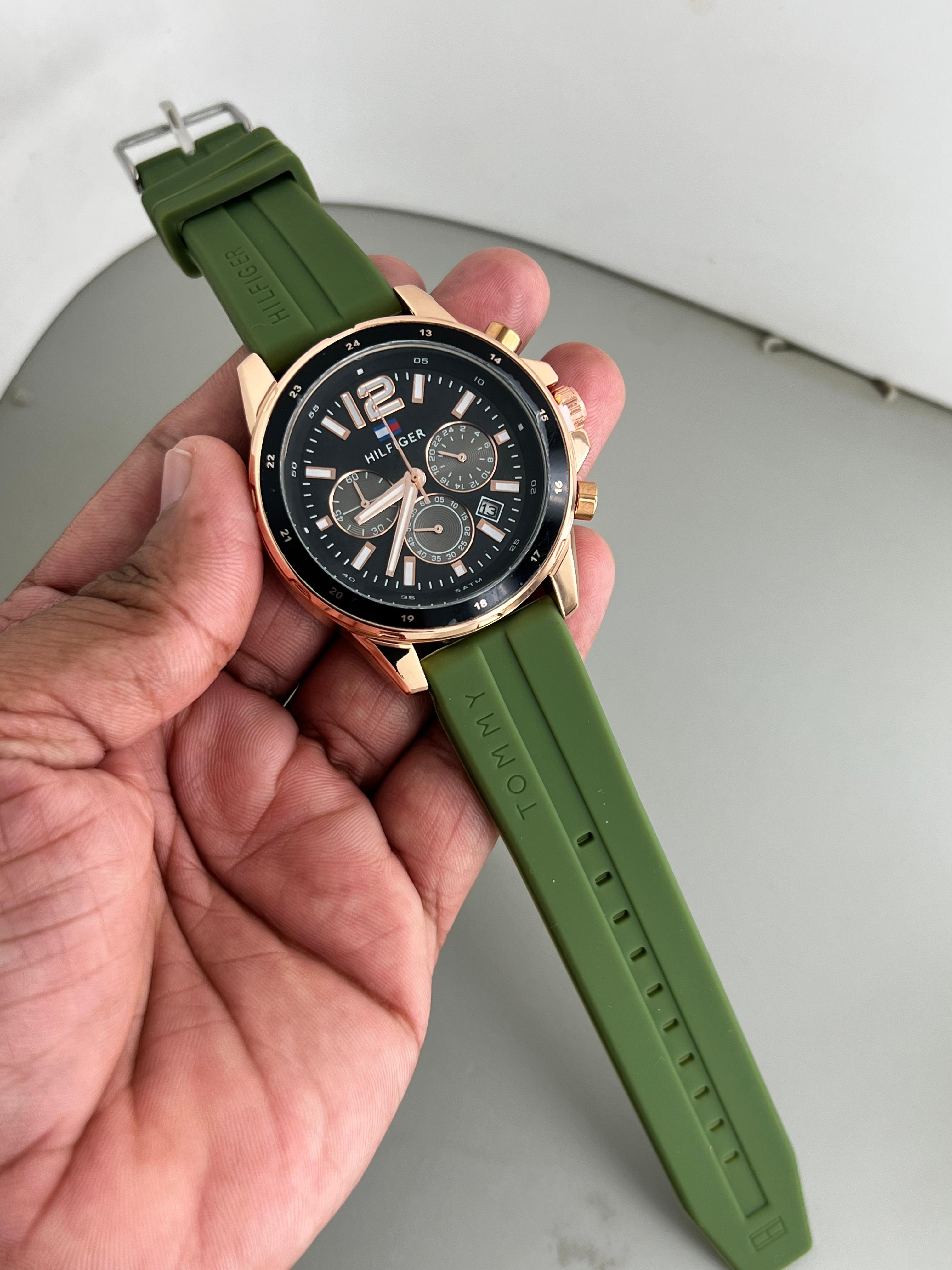 Tommy Hilfiger Silicon Crono Mens Watch