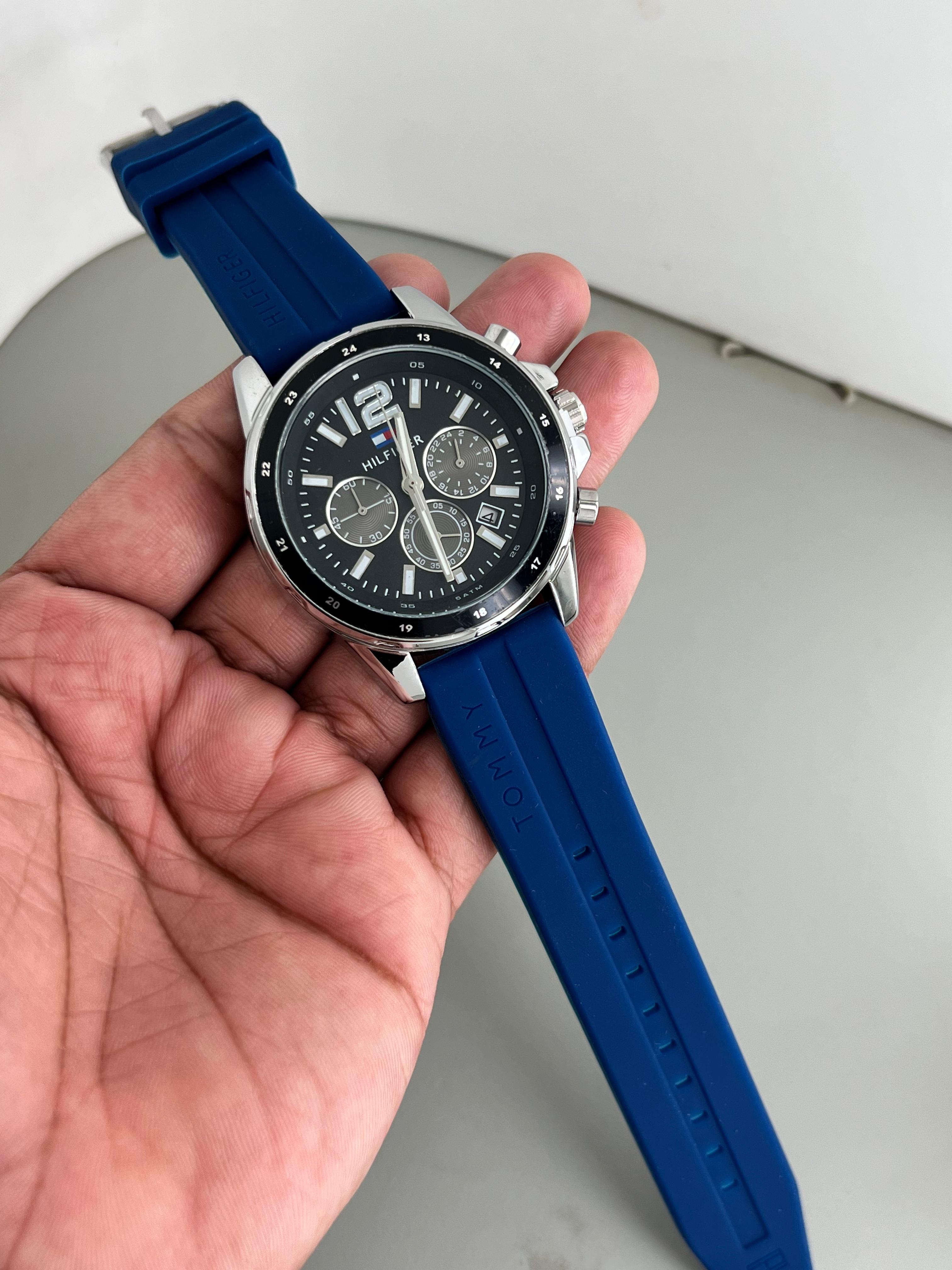 Tommy Hilfiger Silicon Crono Mens Watch