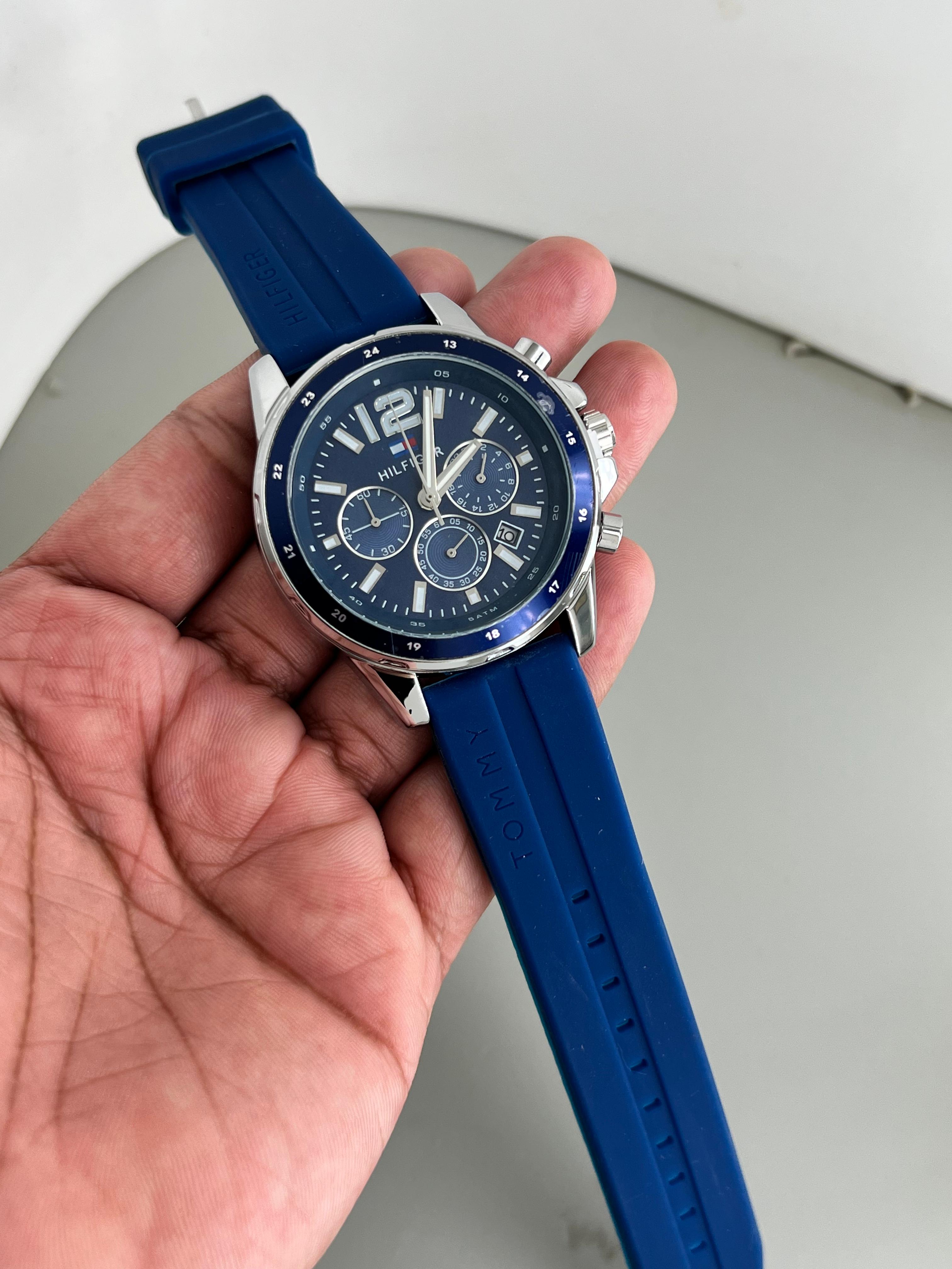 Tommy Hilfiger Silicon Crono Mens Watch