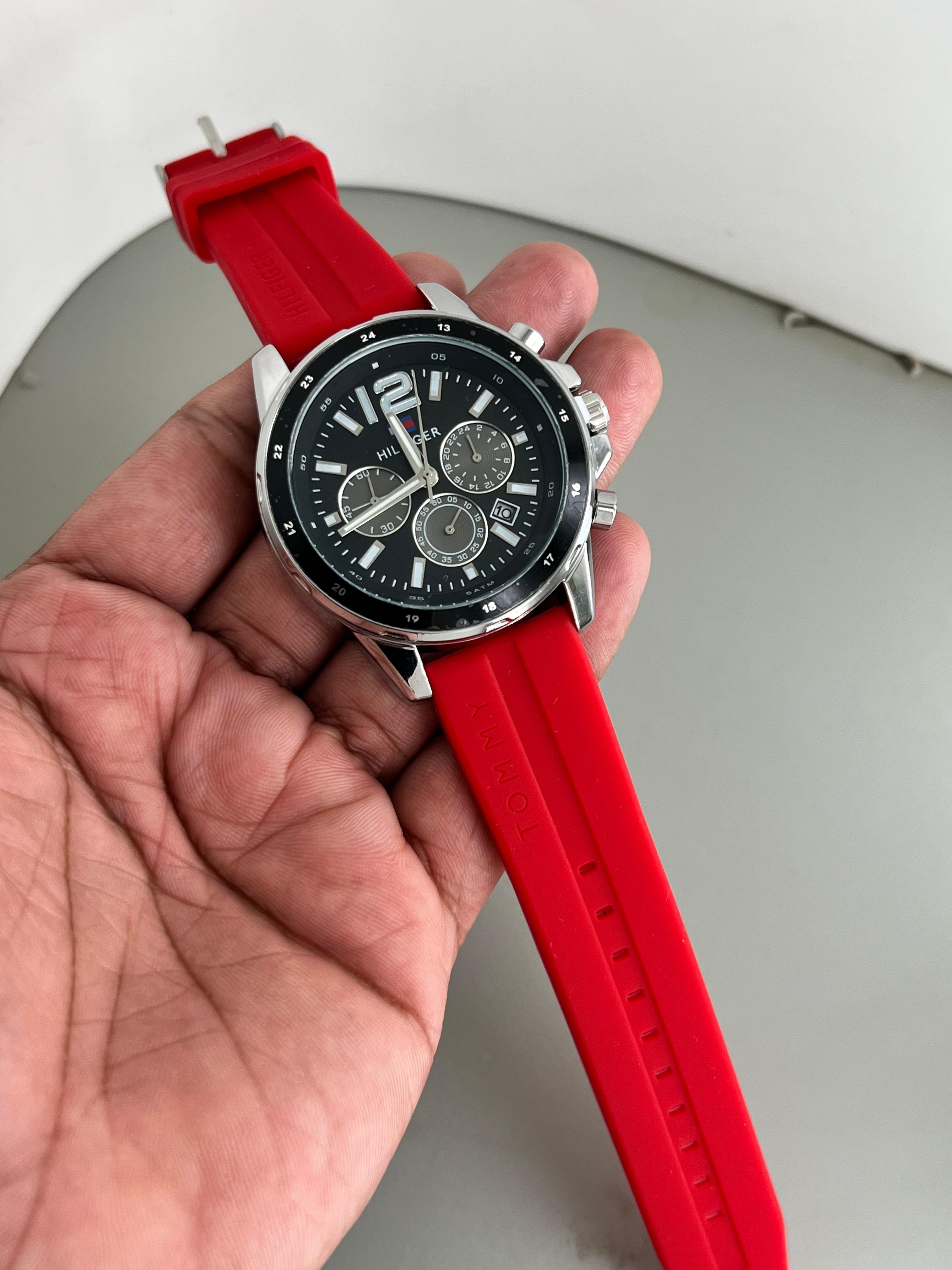 Tommy Hilfiger Silicon Crono Mens Watch