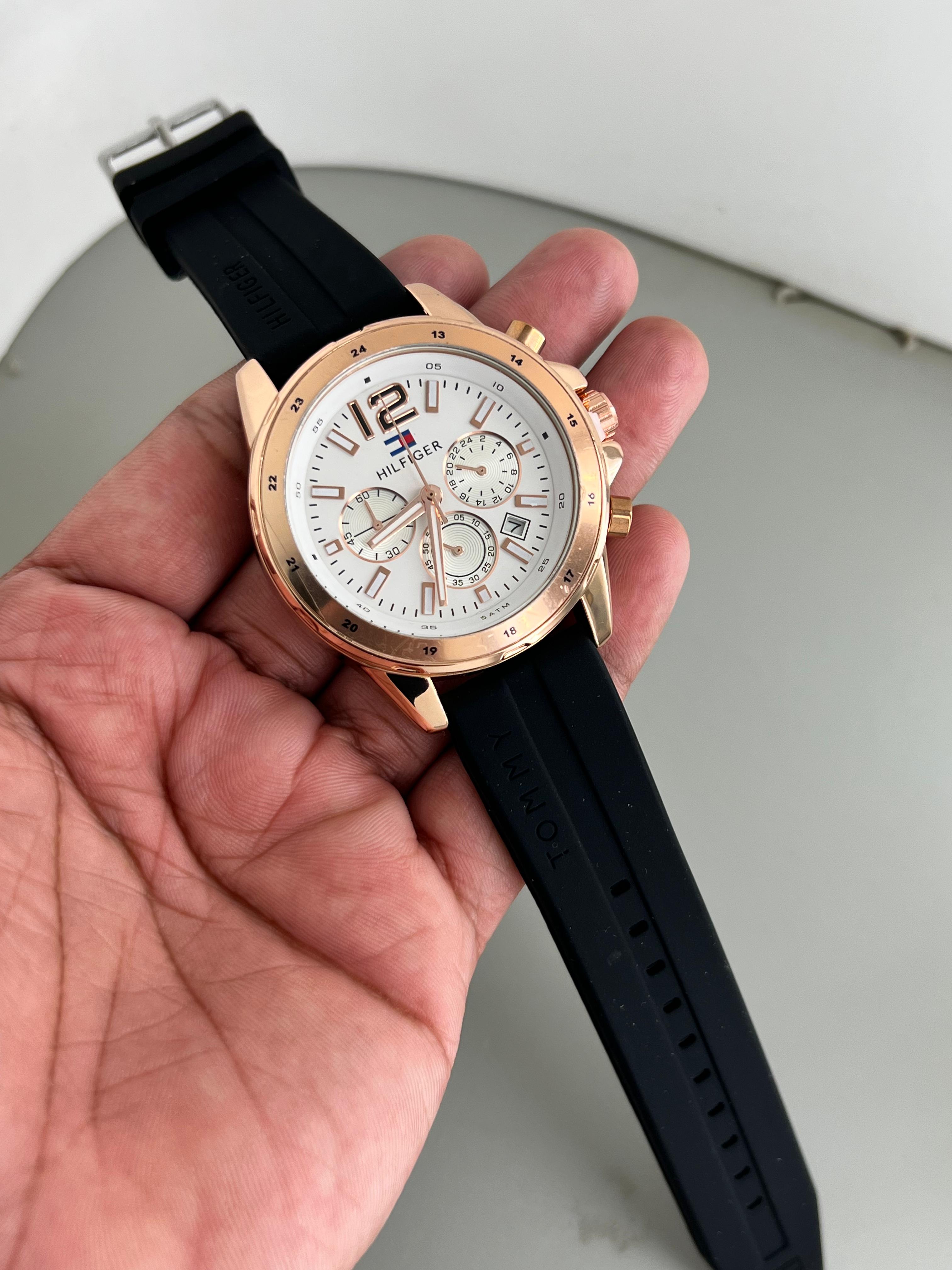 Tommy Hilfiger Silicon Crono Mens Watch