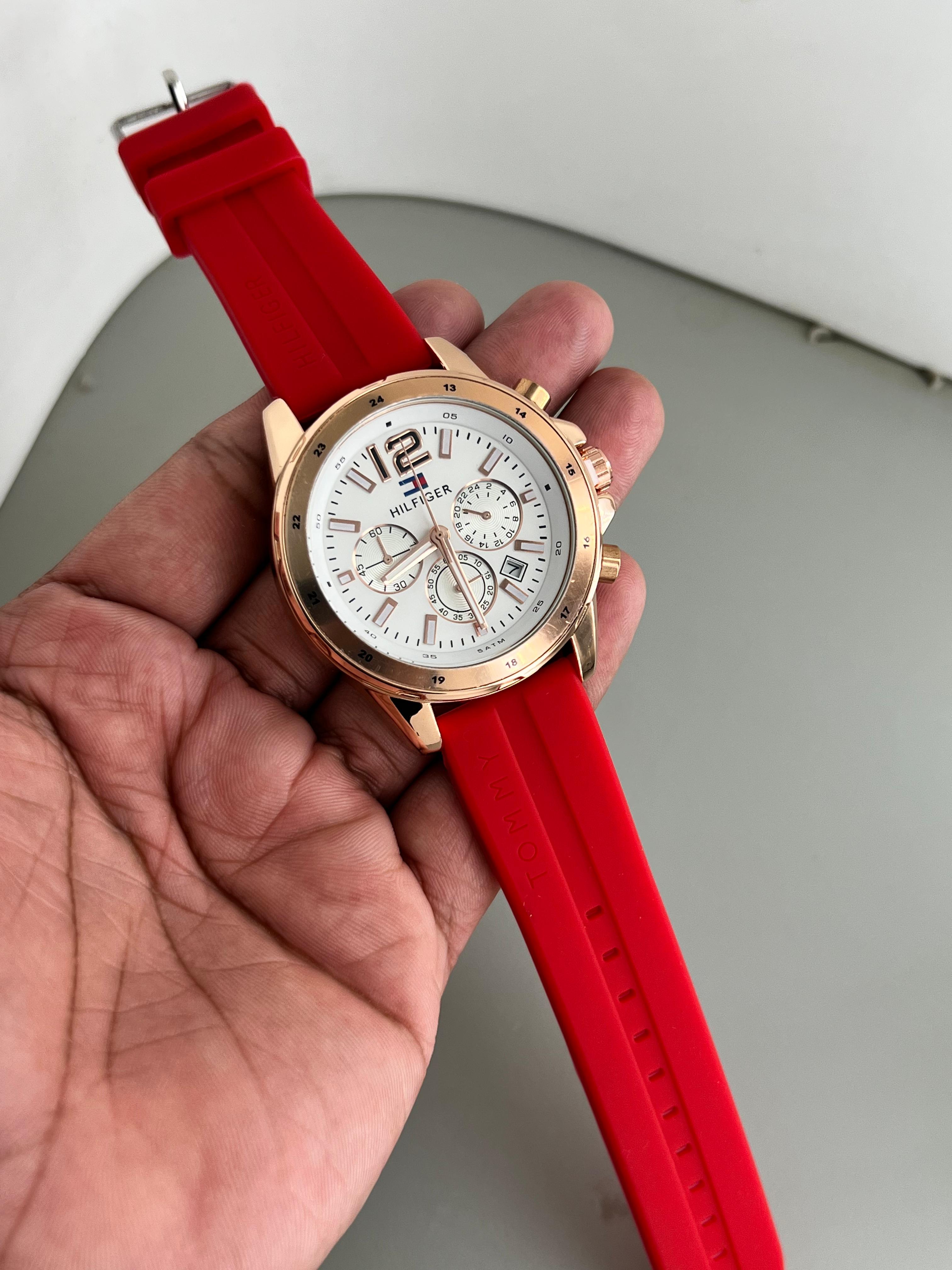 Tommy Hilfiger Silicon Crono Mens Watch