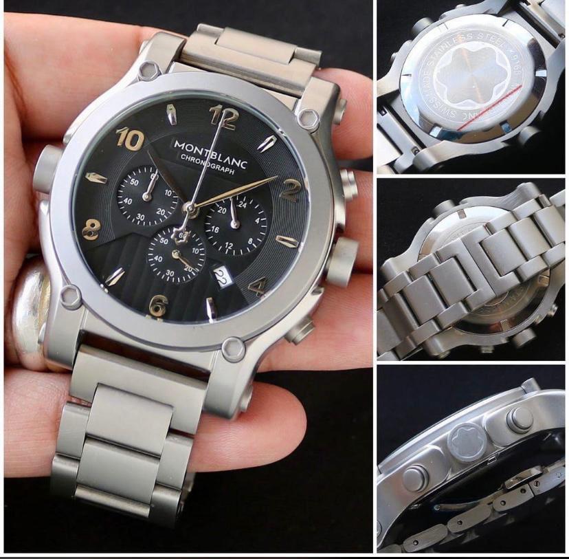 Montblanc Mens Metal Chrono Watch