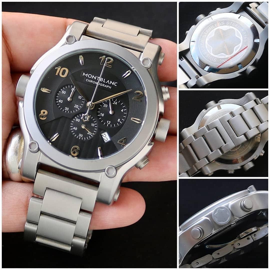 Montblanc Mens Metal Chrono Watch