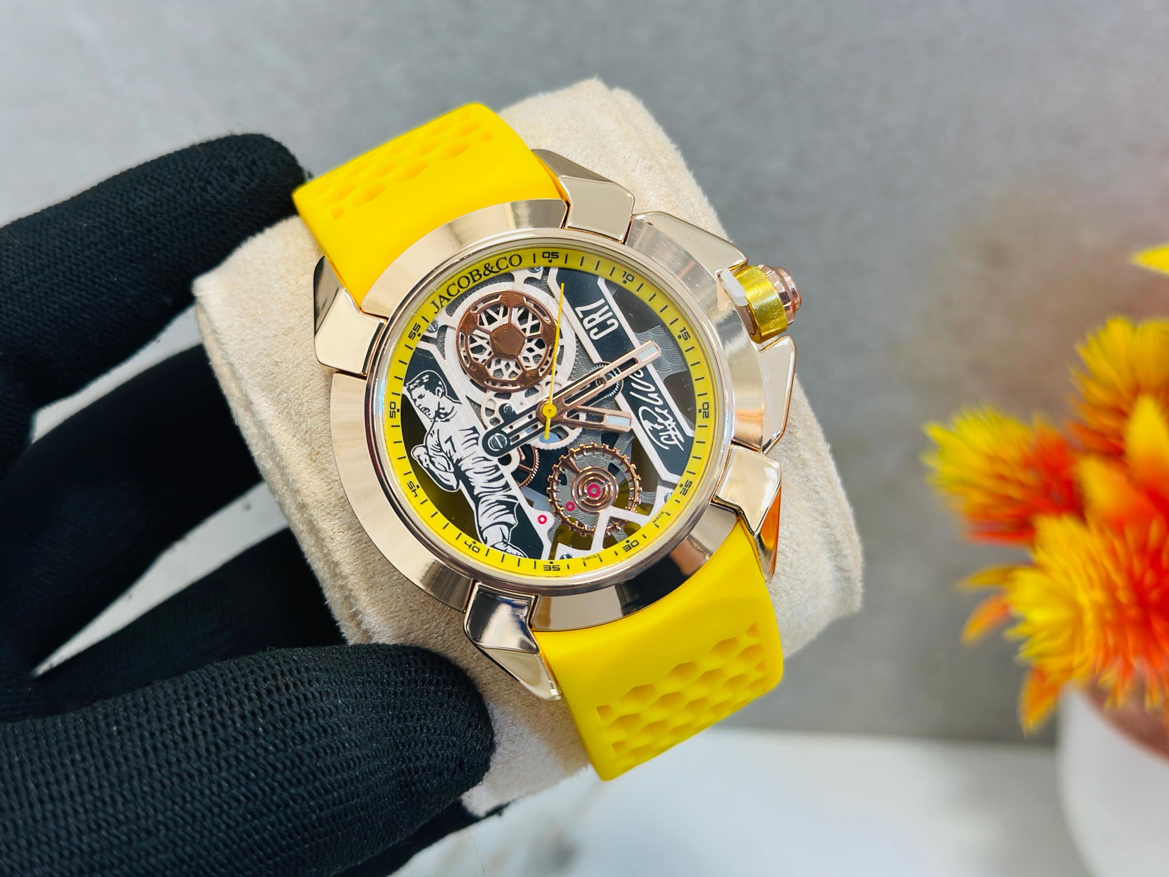 Jacob & Co CR7 silicone Men's Watch