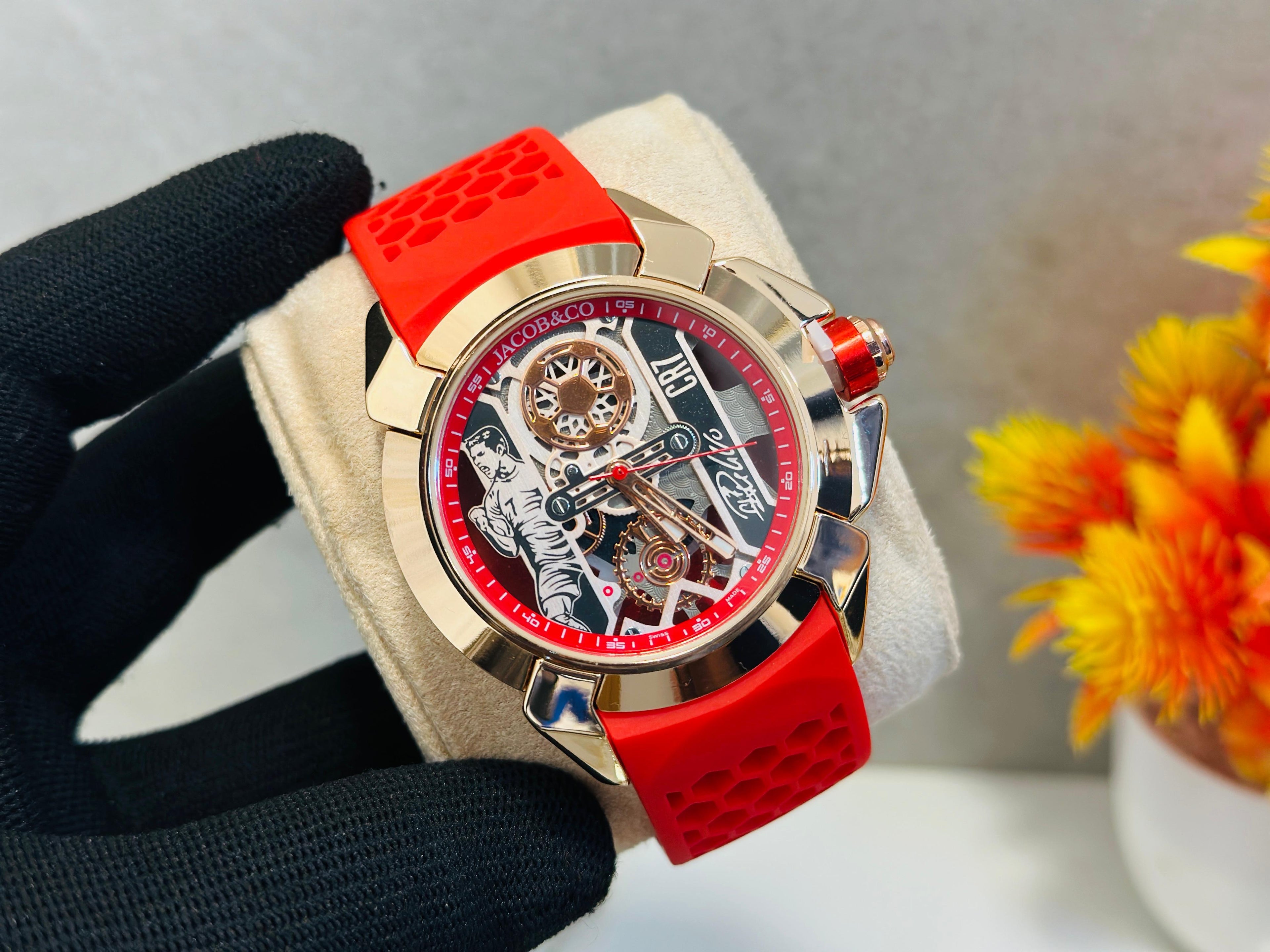 Jacob & Co CR7 silicone Men's Watch