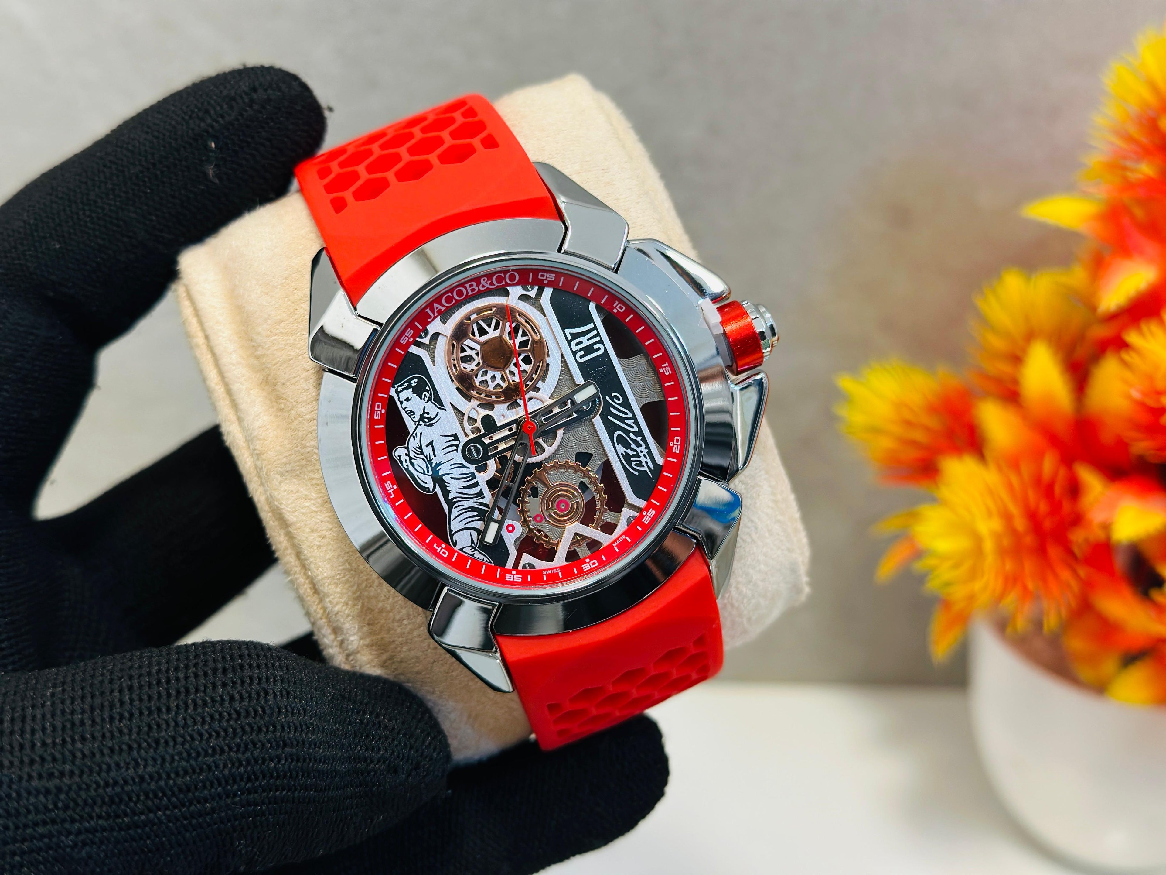 Jacob & Co CR7 silicone Men's Watch