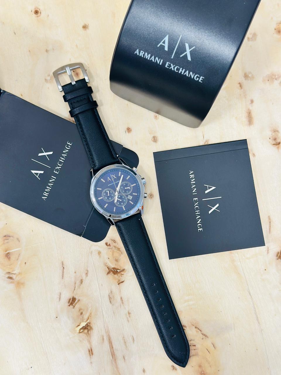 Armani Exchange crono Leather Men's