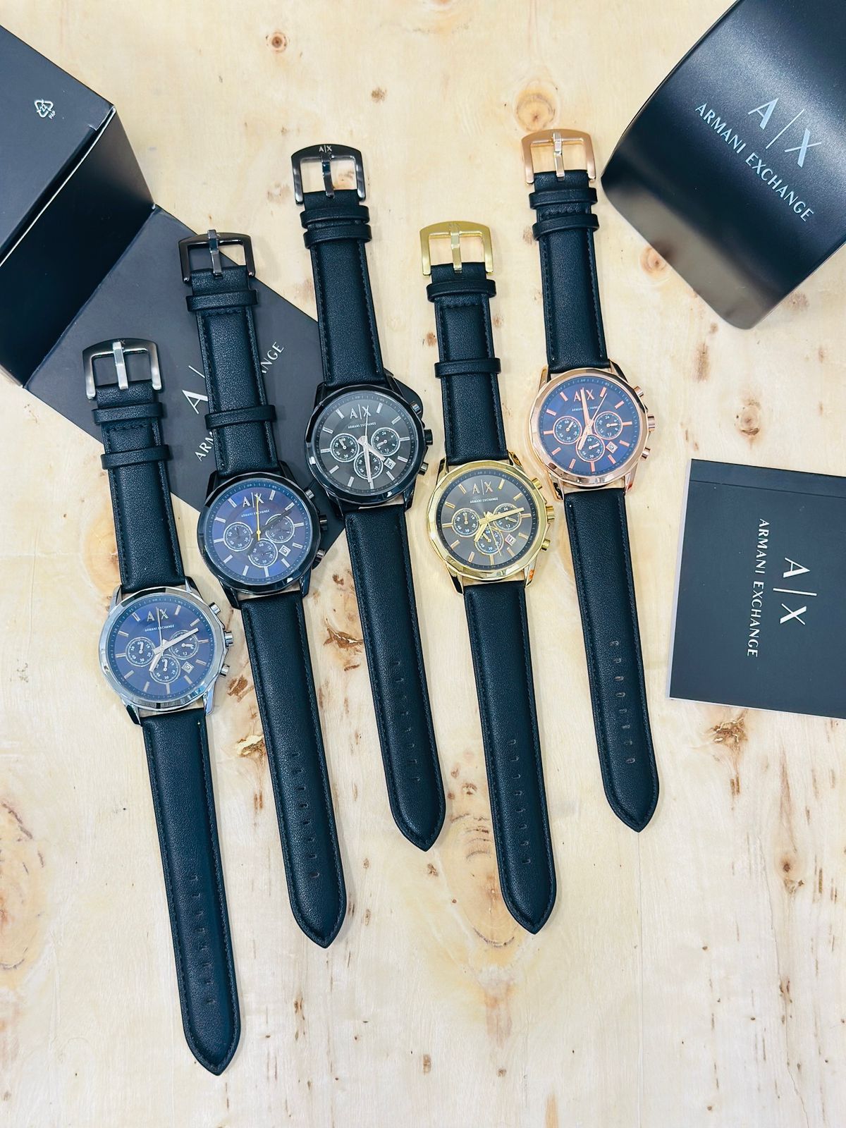 Armani Exchange crono Leather Men's